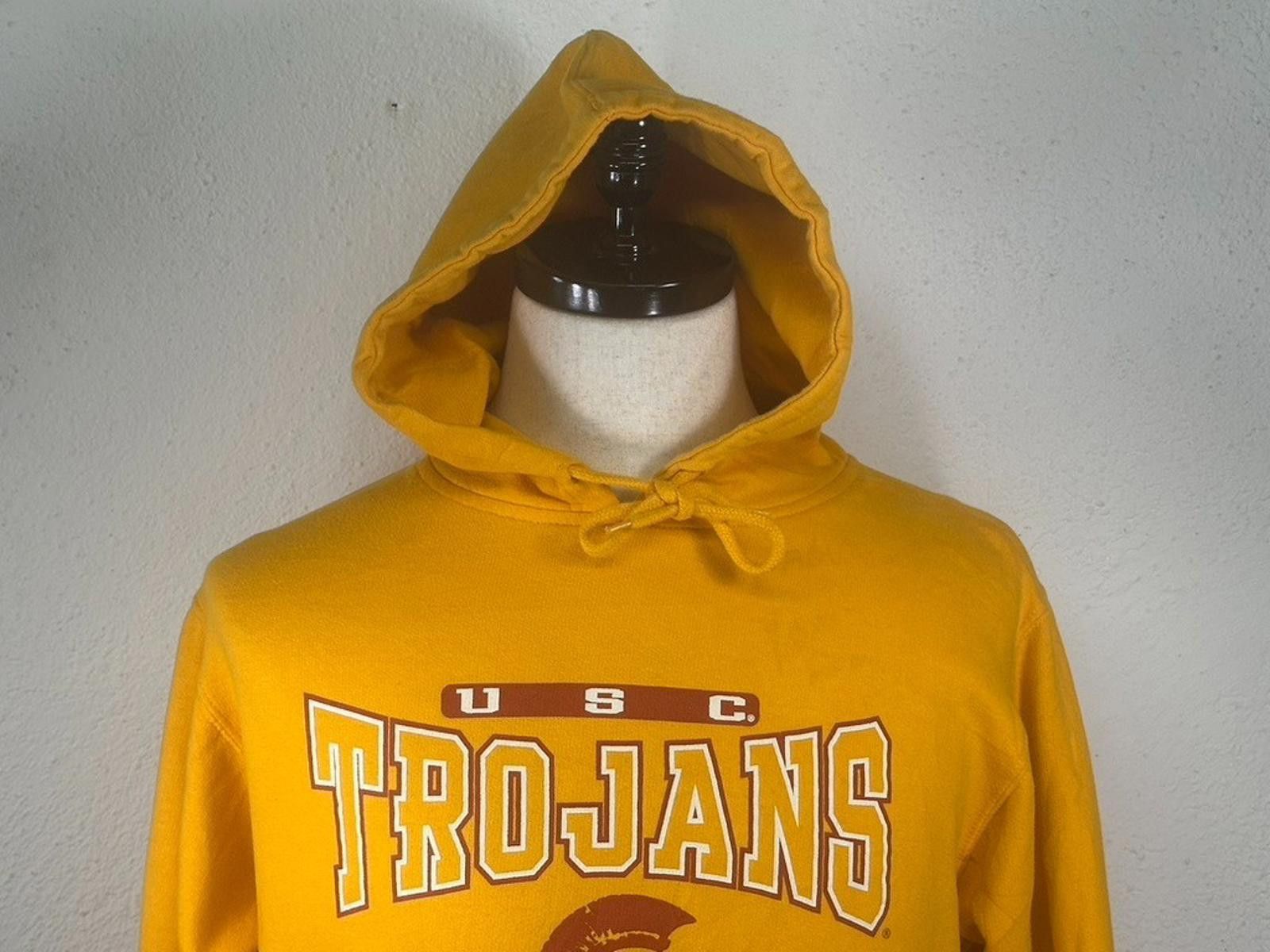 Pro Player USC Trojans Graphic Long Sleeve Knit Hoodie Yellow Medium Size ONE SIZE - 2 Thumbnail