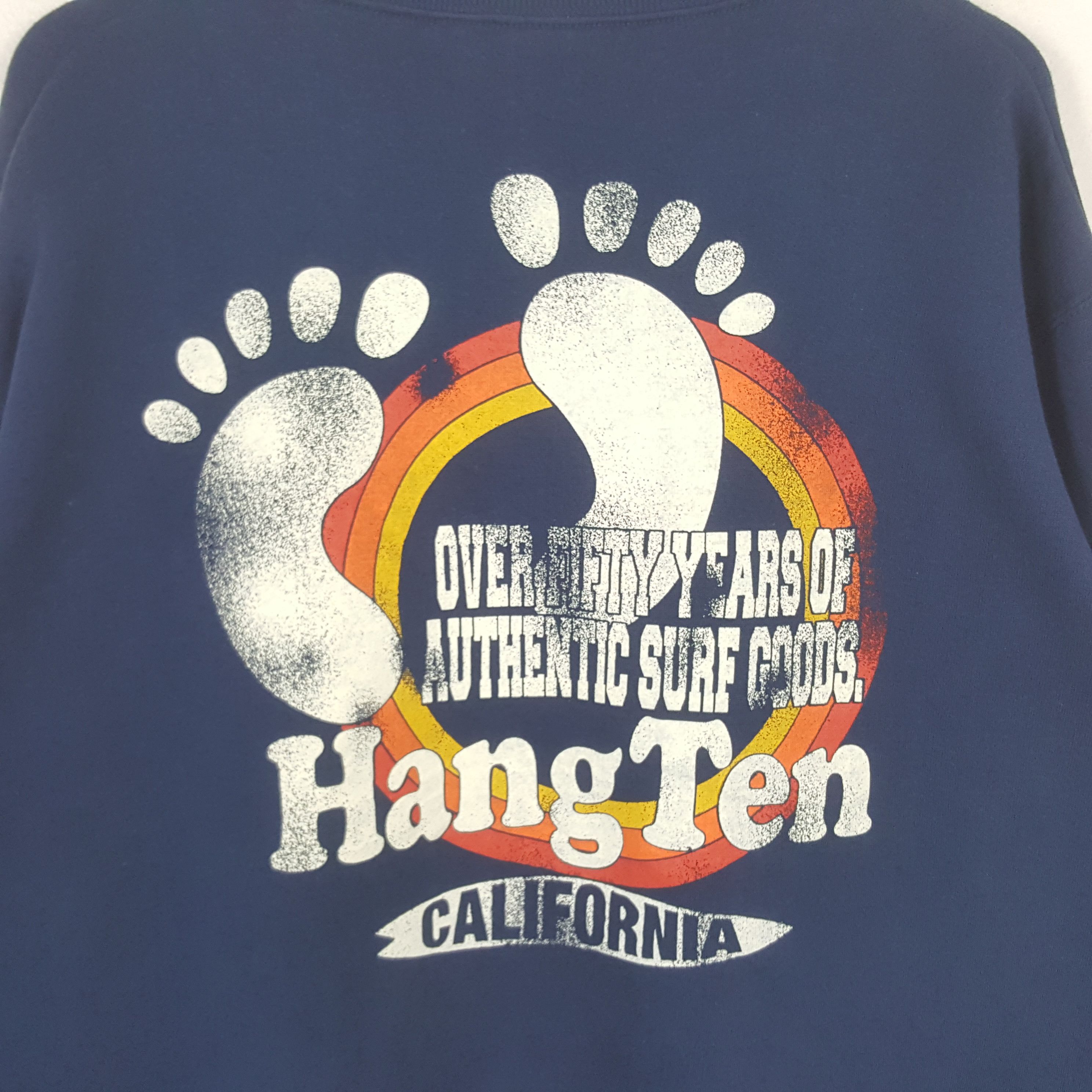 Hang Ten Vintage Hang Ten California Surf Style Sweatshirt C296N6 Size US XL / EU 56 / 4 - 2 Thumbnail