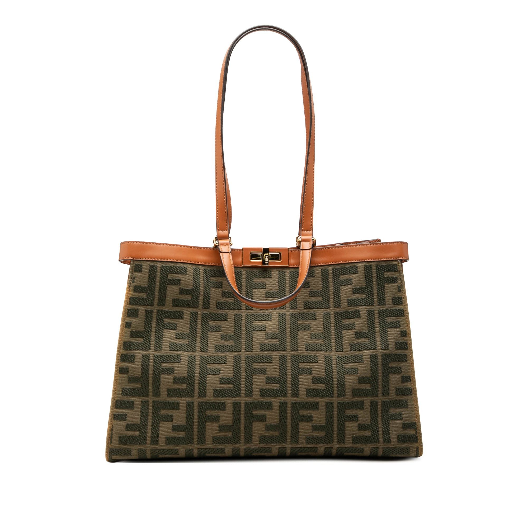 Fendi Zucca Embroidered Canvas Peekaboo X Tote Size ONE SIZE - 1 Thumbnail