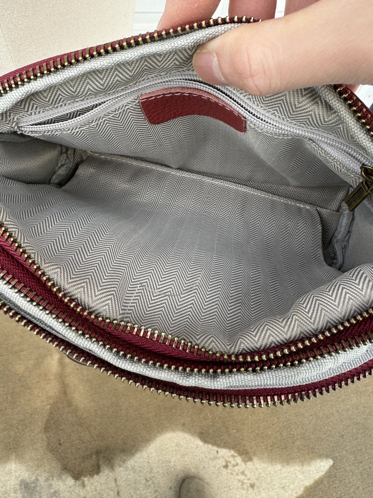 Other RED & BROWN LEATHER CONTRAST FLAP PURSE Size ONE SIZE - 5 Thumbnail