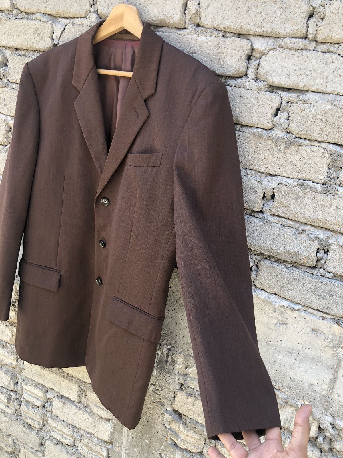 Japanese Brand Vintage Jun Men Brown Blazer’s Jacket Size US L / EU 52-54 / 3 - 5 Thumbnail