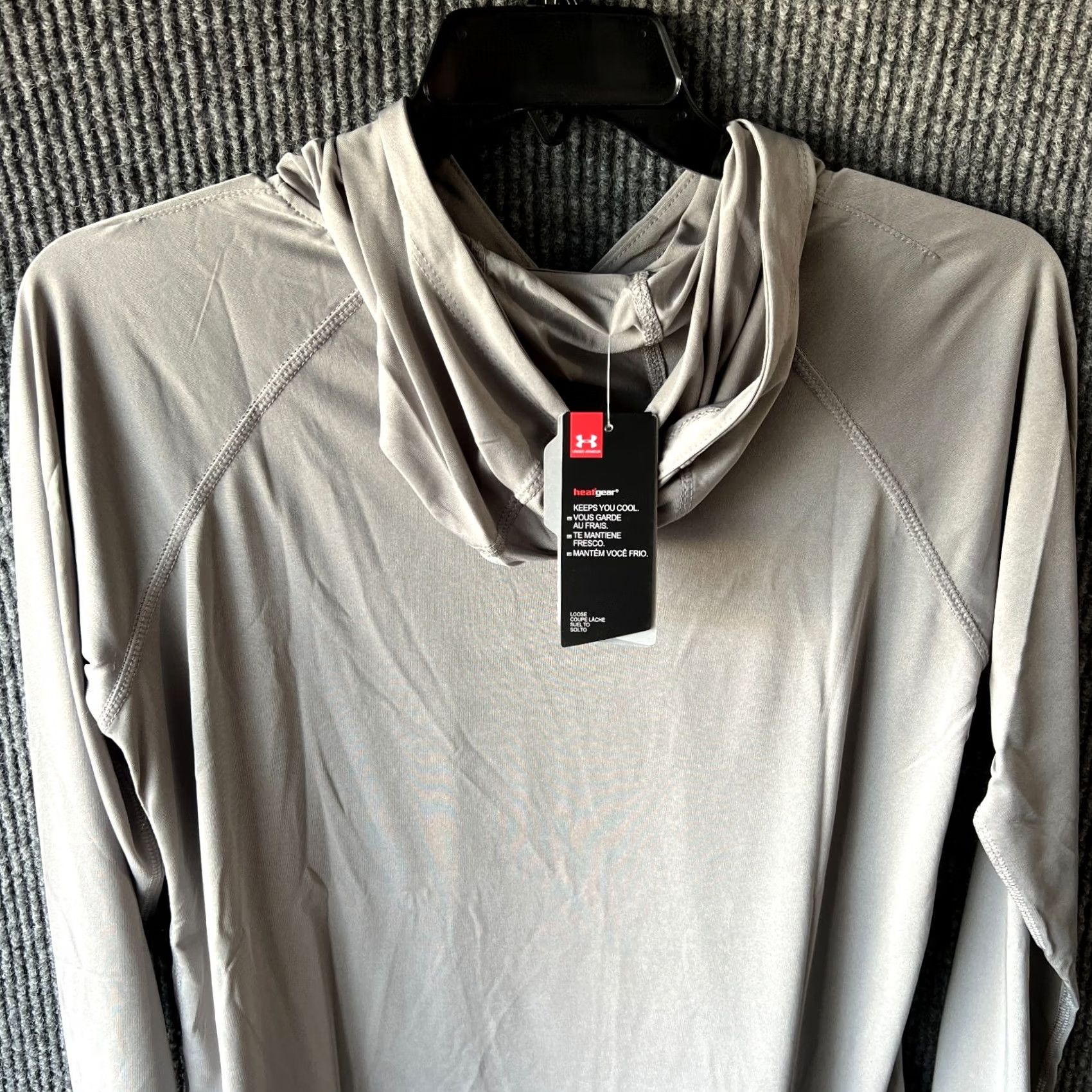 Under Armour Under Armour Hoodie Womens XL Grey Pullover Sweater Sweatshirt Lightweight Gym Size XL / US 12-14 / IT 48-50 - 7 Thumbnail