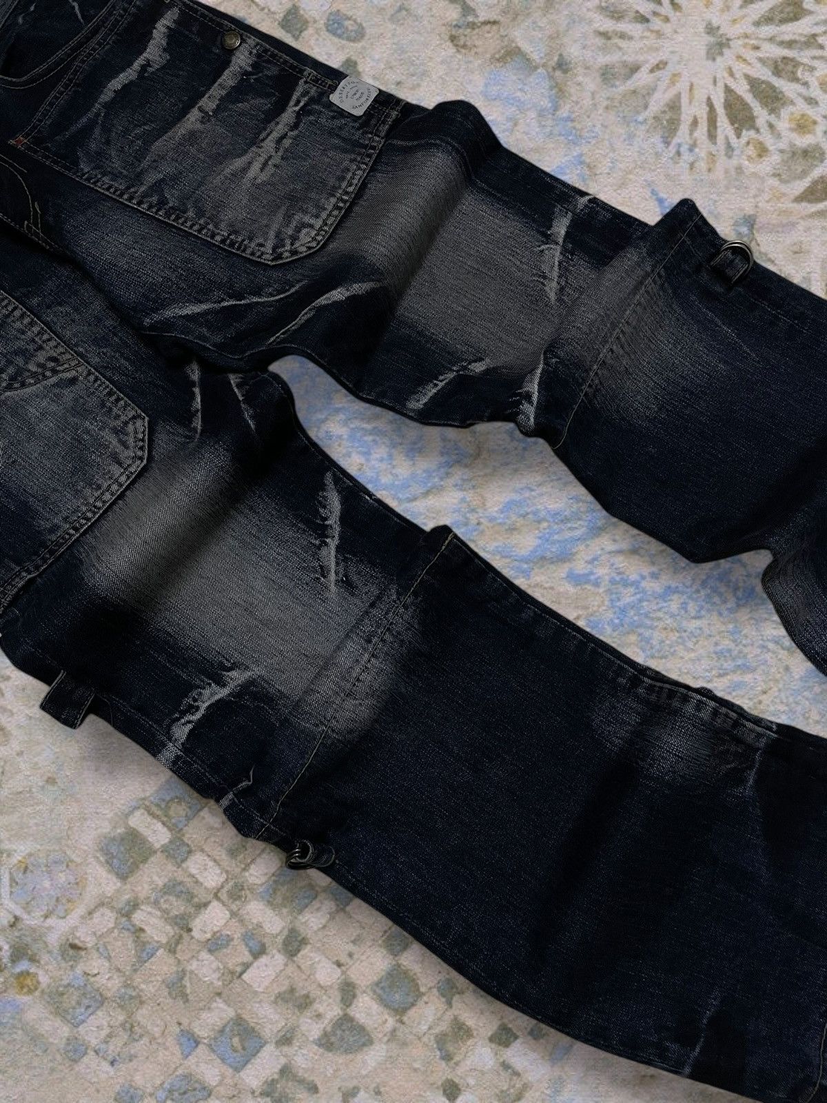 PPFM Vintage Authentic Og Designer Japan PPFM World War Denim Size US 31 - 6 Thumbnail