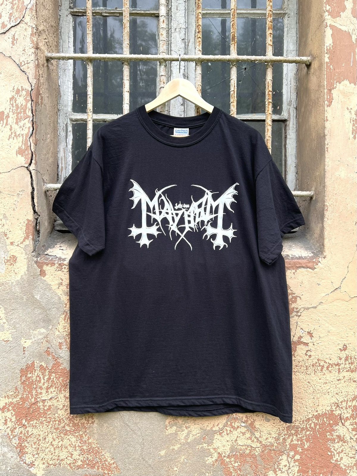 Band Tees 2000 VTG Mayhem Grand Declaration Of War Metal T Shirt 90s Size US XL / EU 56 / 4 - 1 Thumbnail
