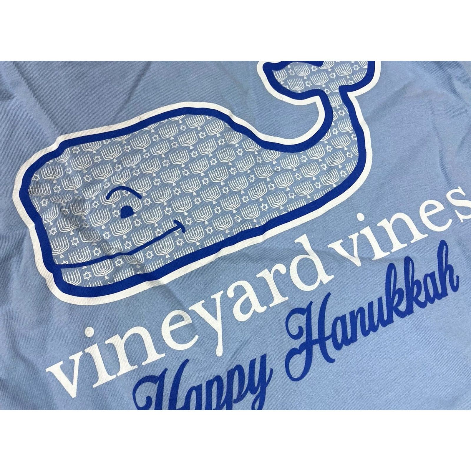 Vineyard Vines Vineyard Vines Happy Hanukkah Pocket Graphic T-shirt Men XS Blue Long Sleeve Size US XS / EU 42 / 0 - 2 Thumbnail