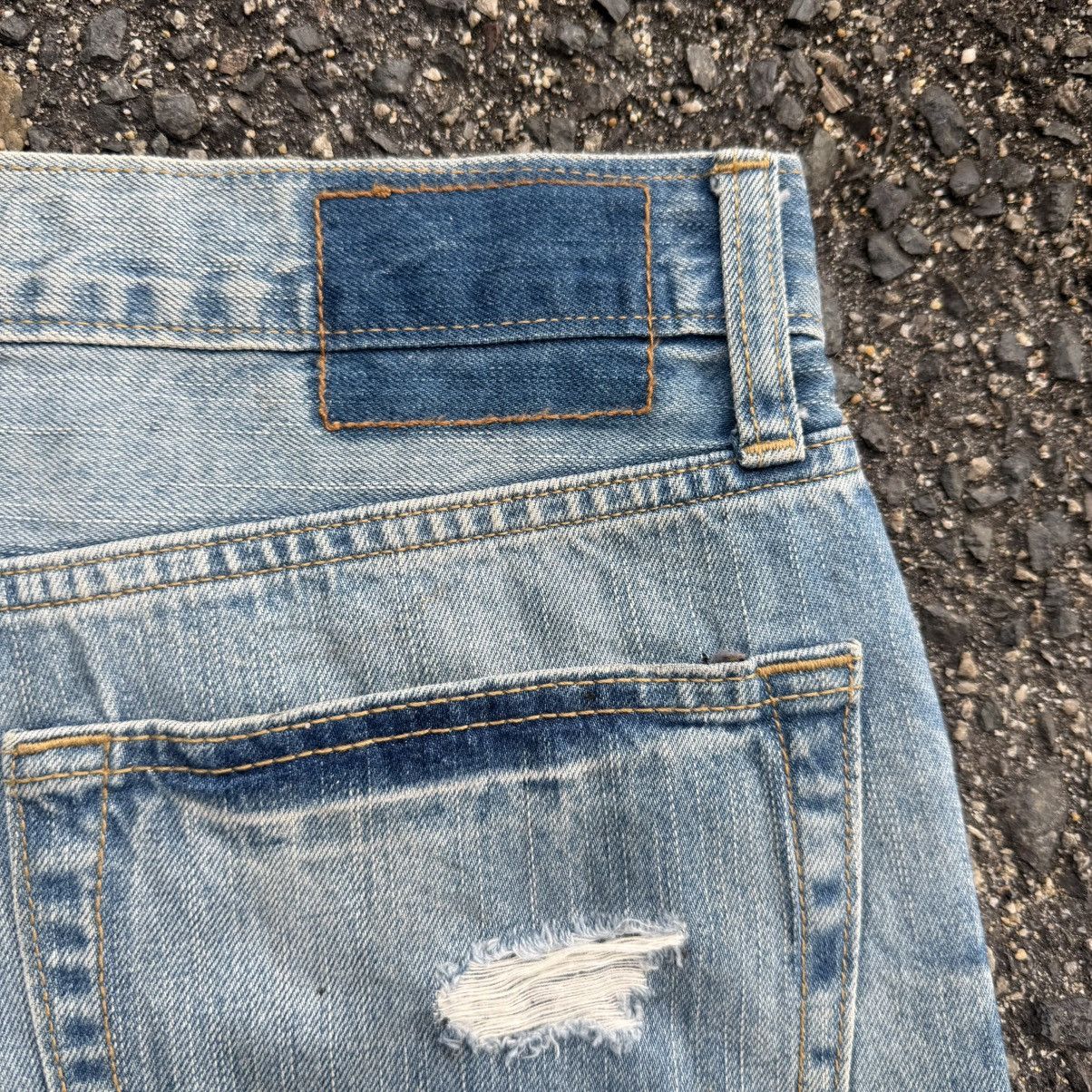 Japanese Brand VINTAGE A EAGLE SKINNY FADED RIPPEP JEAN DENIM PANTS Size US 36 / EU 52 - 14 Thumbnail