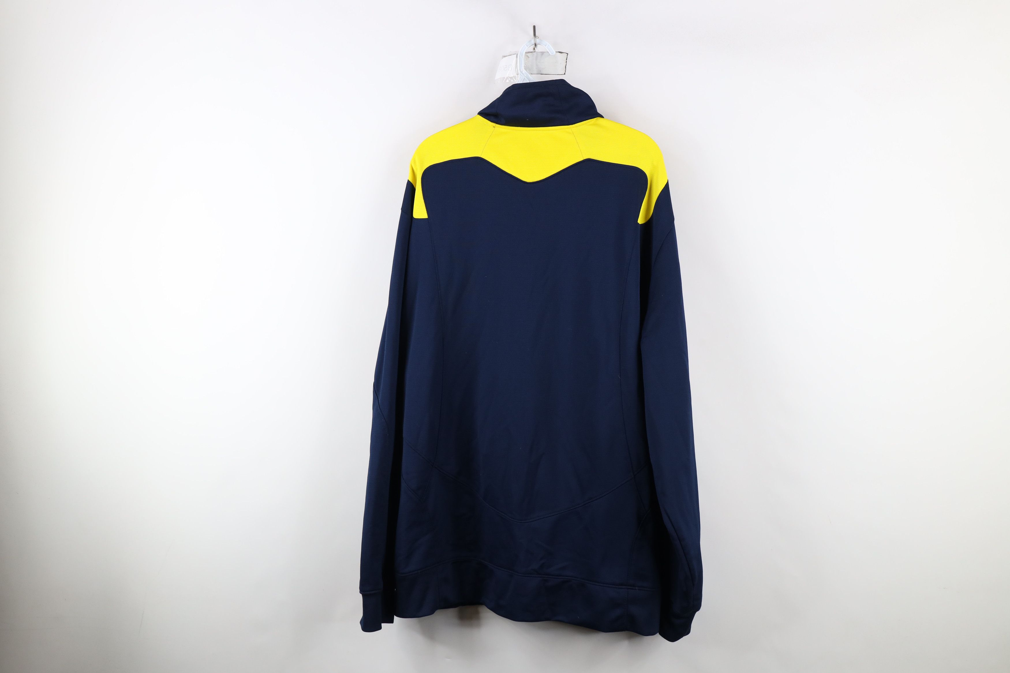 Adidas × Vintage Adidas University of Michigan Football Full Zip Jacket Size US XXL / EU 58 / 5 - 12 Thumbnail