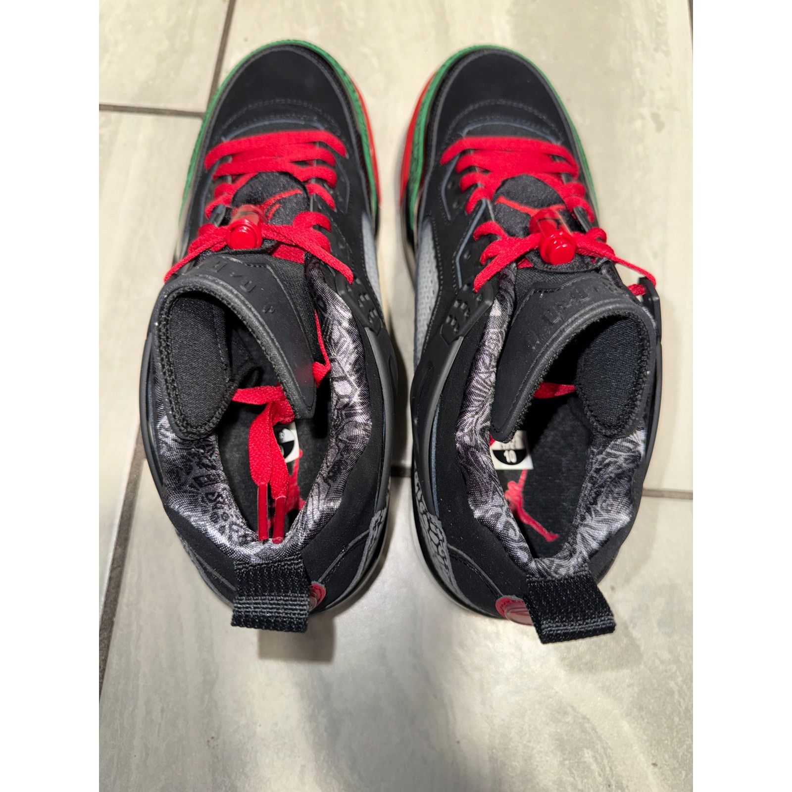 Jordan Brand Jordan Spizike Low Black Classic Green White Varsity 11.5M Size US 11.5 / EU 44-45 - 3 Thumbnail