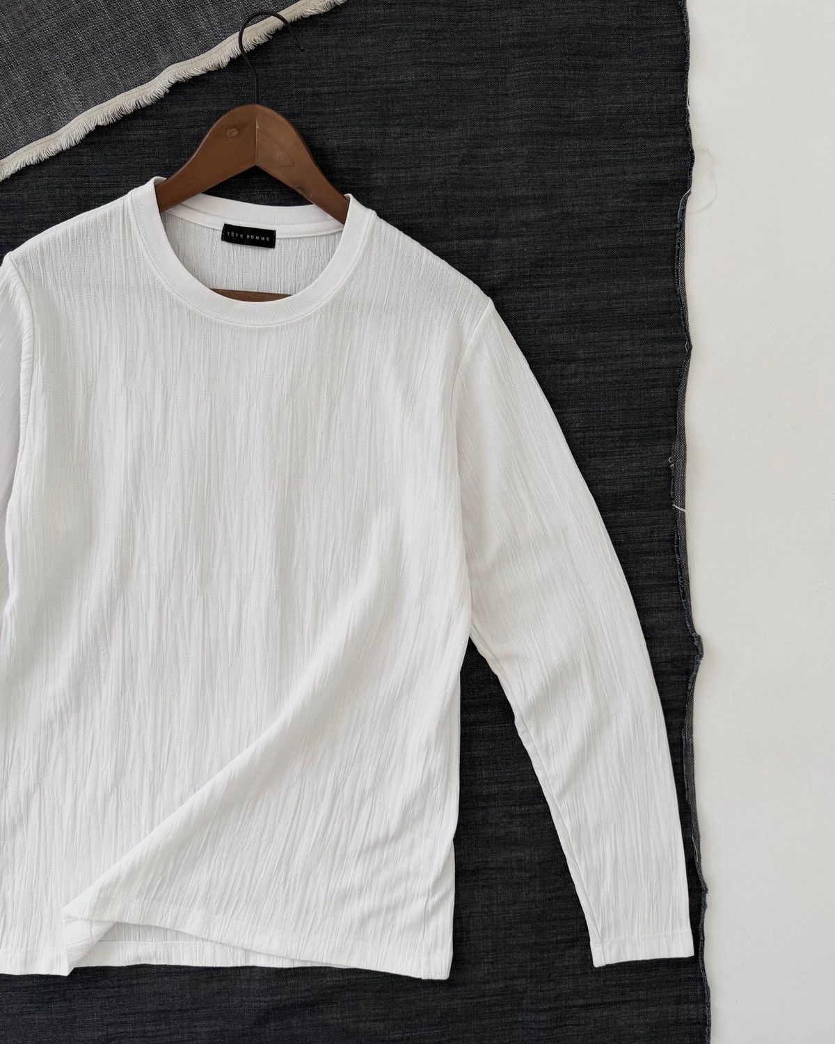Tete Homme TÊTE HOMME WHITE SLEEVE T-SHIRT Size US M / EU 48-50 / 2 - 4 Thumbnail