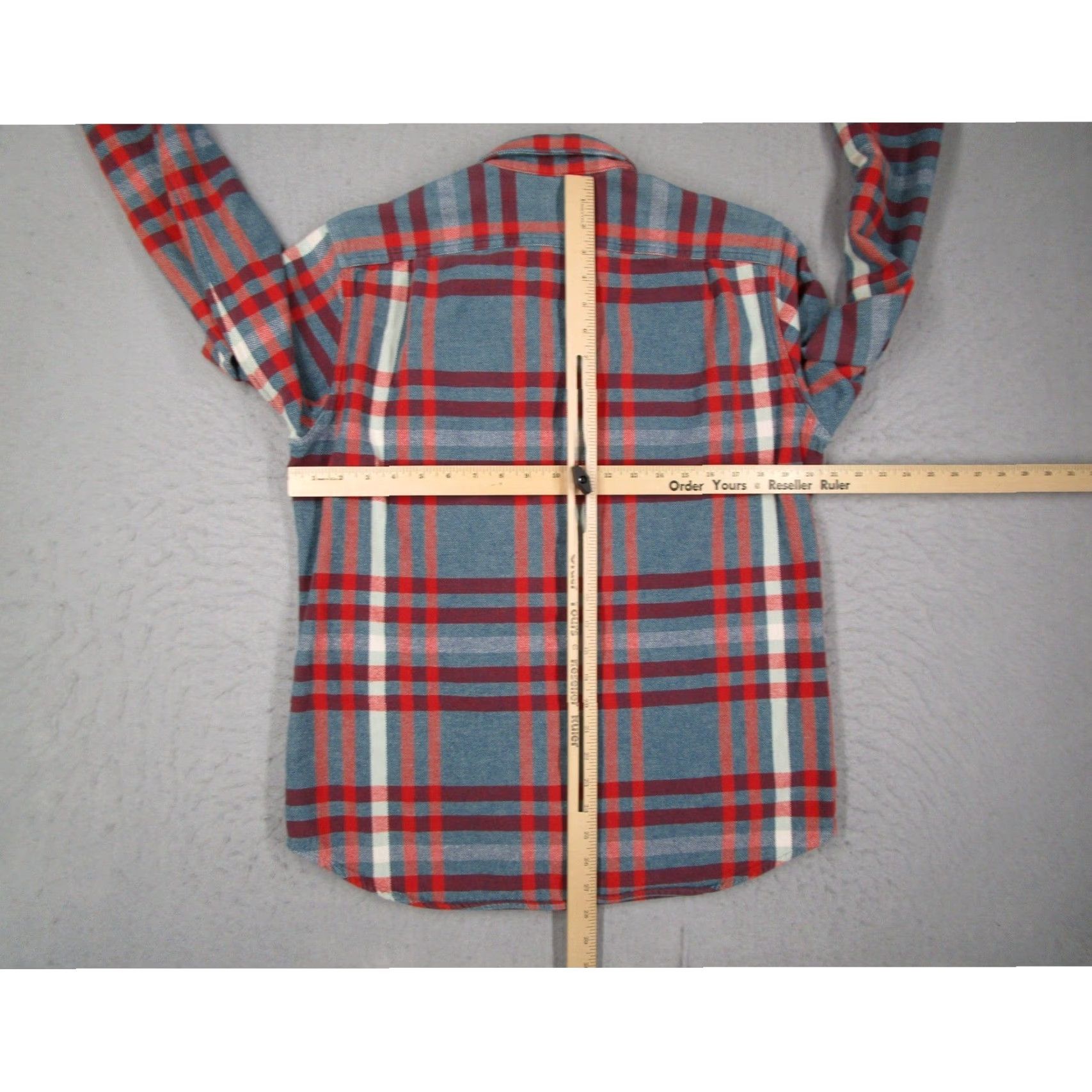 Wallace & Barnes Wallace & Barnes Mens Plaid Flannel Button-Down Shirt M Blue Red Multicolor 42 Chest Casual Workwear 25367 Size US M / EU 48-50 / 2 - 6 Thumbnail