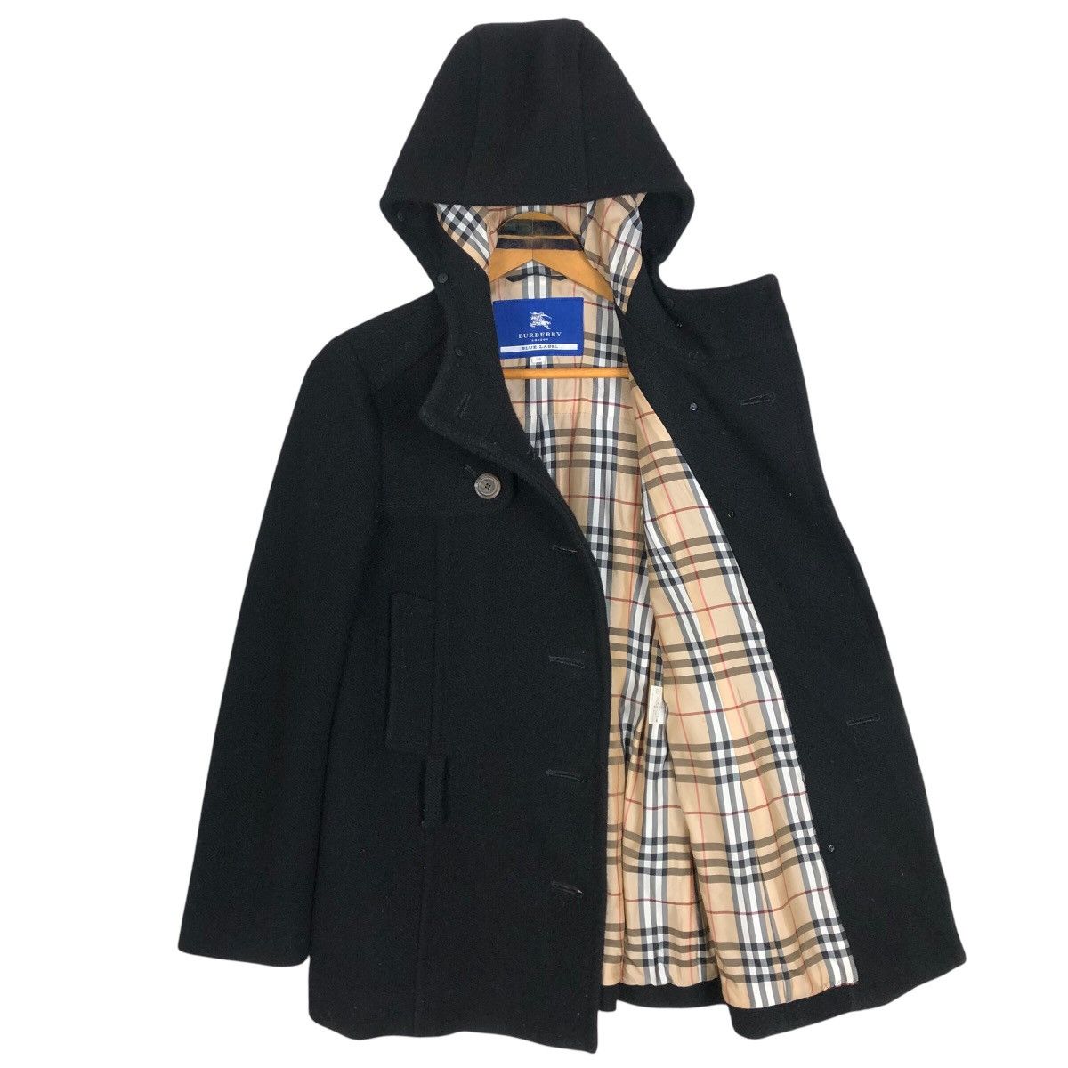 Burberry Burberry London Blue Label Hooded Peacoat Size XS / US 0-2 / IT 36-38 - 7 Thumbnail