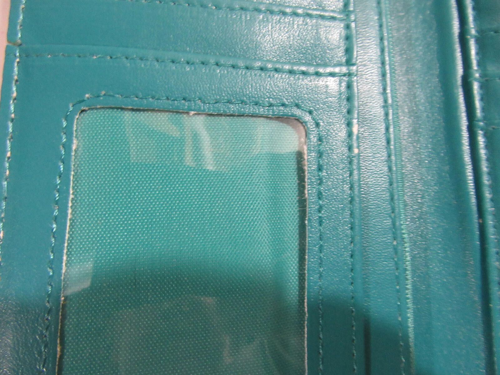 United Colors Of Benetton bebe Alexis Flap Logo Wallet Teal - READ Size ONE SIZE - 5 Thumbnail
