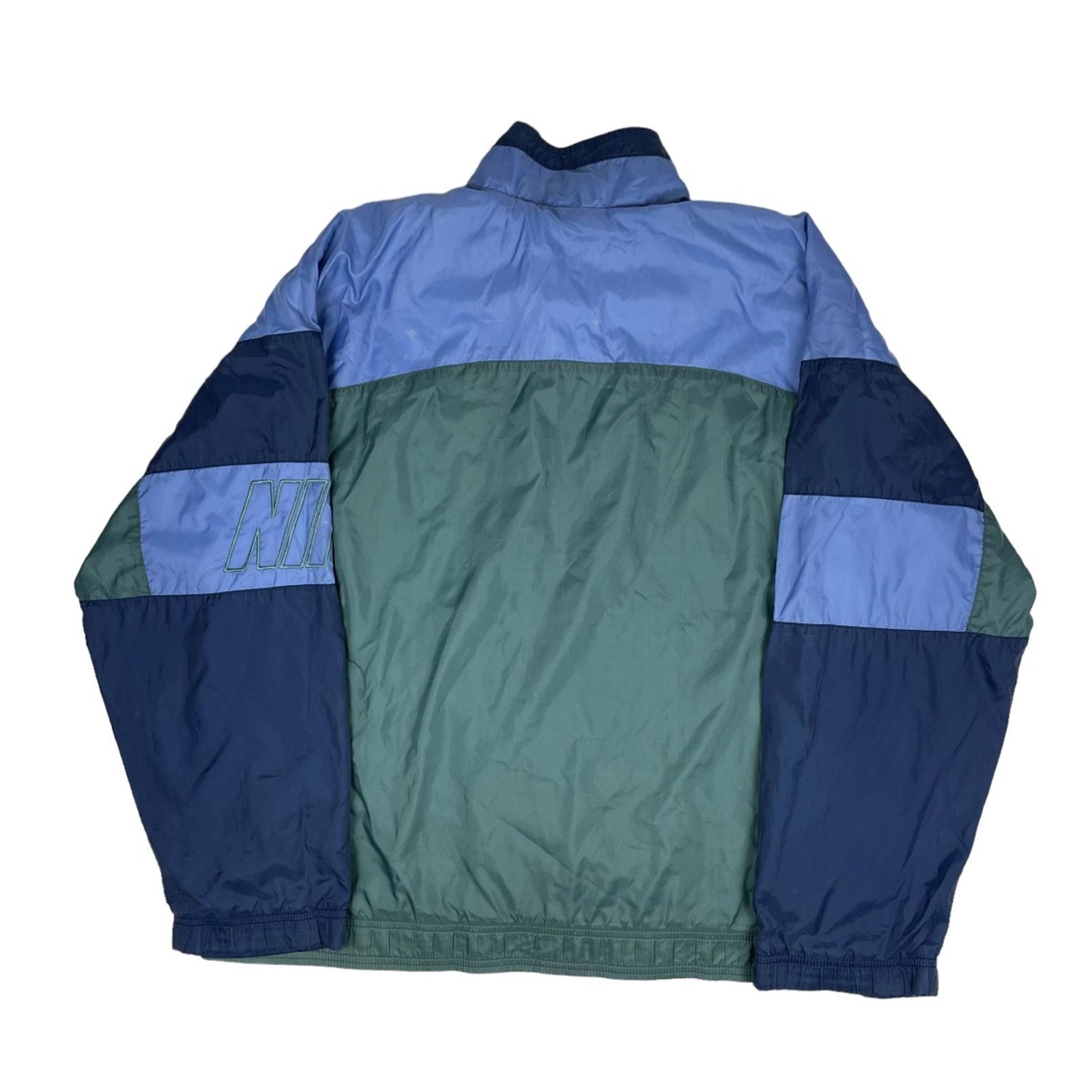 Nike × Vintage Vintage Nike 90s Windbreaker Jacket Size M Navy/purple Size US M / EU 48-50 / 2 - 10 Thumbnail