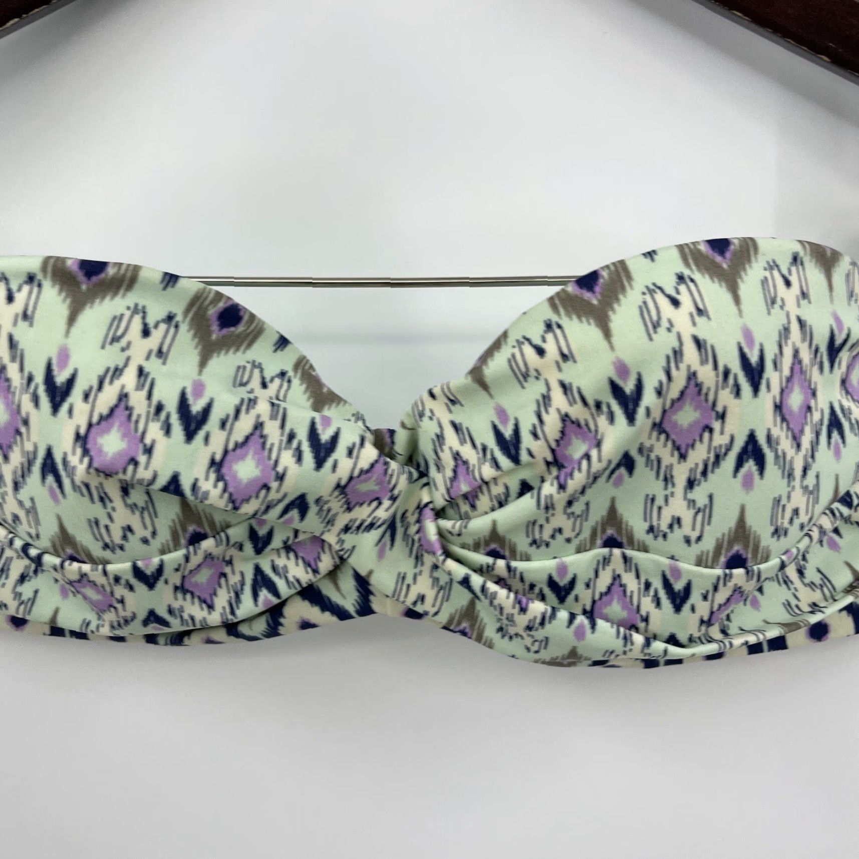 Victoria's Secret Victoria's Secret Bikini Top Women's 36B Lined Bandeau Ikat Strapless Ivory Size XS / US 0-2 / IT 36-38 - 4 Thumbnail