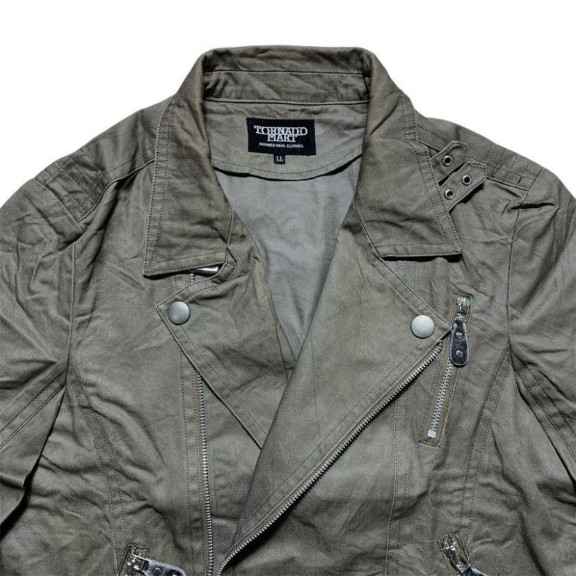Tornado Mart 2000s TORNADO MART BIKERS ASYMMETRICAL JACKET Size US L / EU 52-54 / 3 - 4 Thumbnail