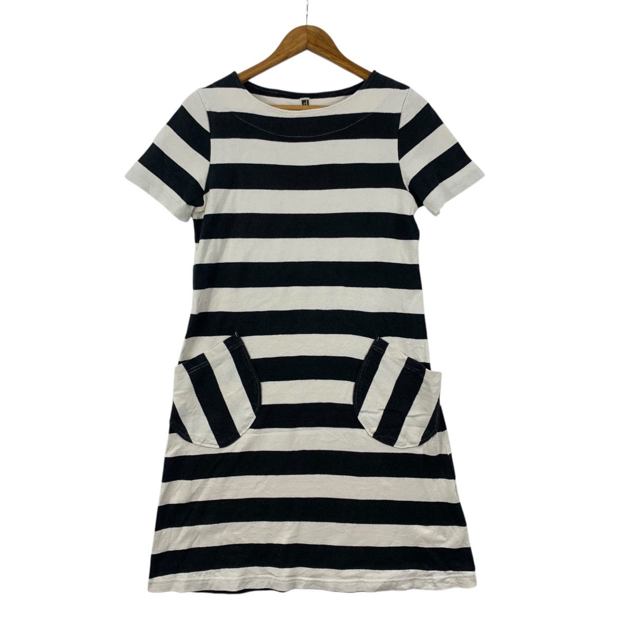 Japanese Brand DANA FANEUIL Japanese Brand Stripes Pocket Dress Size M / US 6-8 / IT 42-44 - 1 Thumbnail