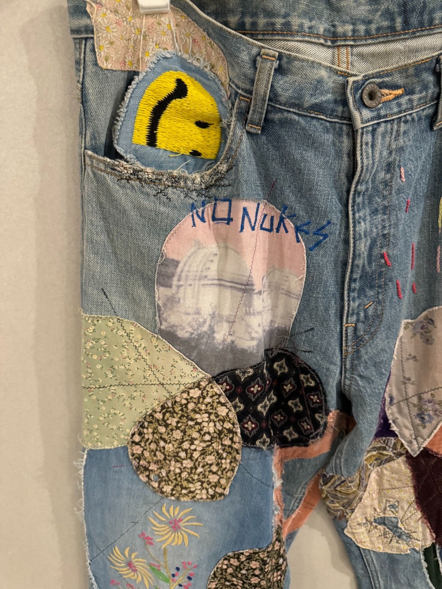 Kapital kapital Multi-patch denim pants 2501-Nextarrow Size US 34 / EU 50 - 2 Thumbnail