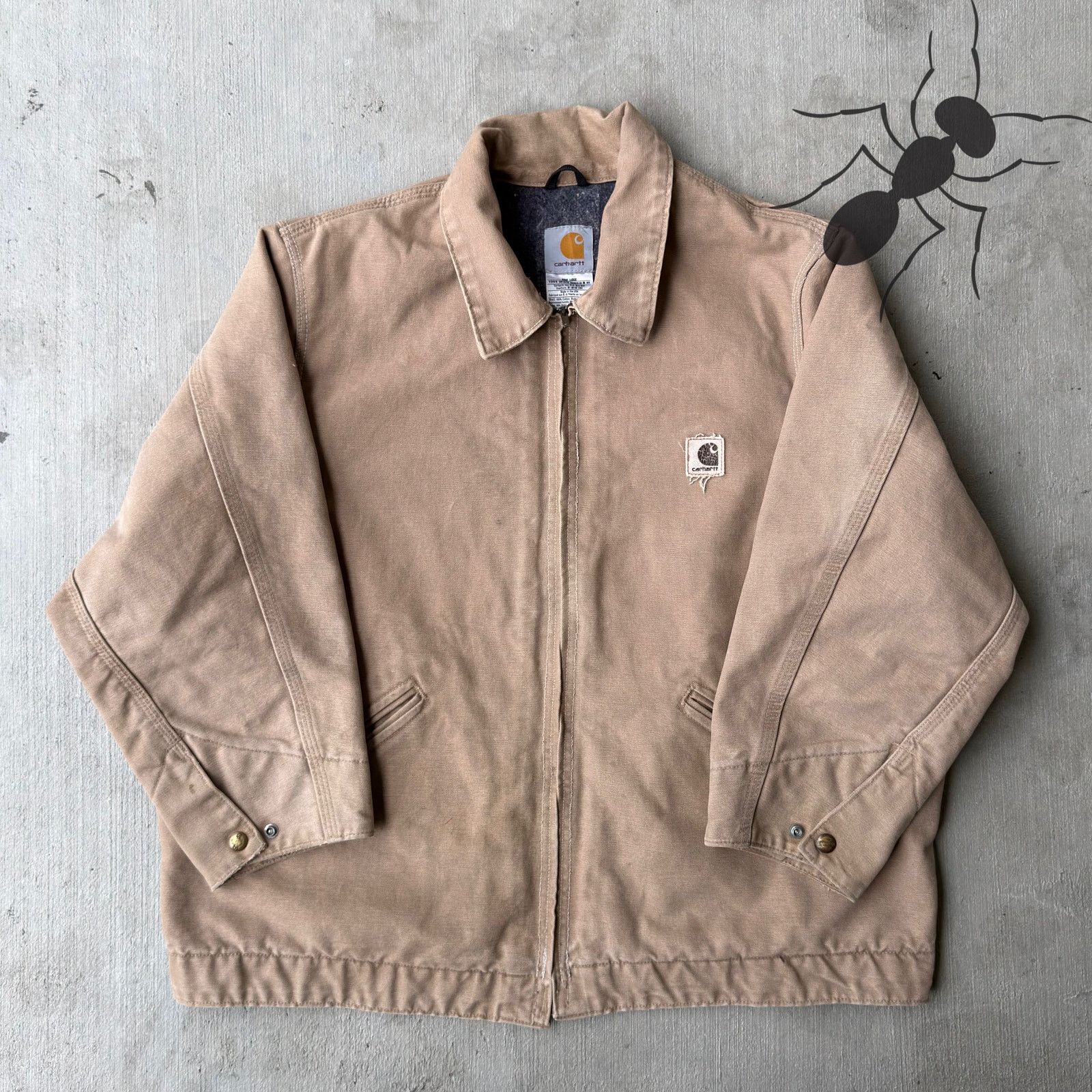 Carhartt × Vintage Carhartt ALTERED J146 SDL brown Detroit work wear jacket Size US XL / EU 56 / 4 - 1 Thumbnail
