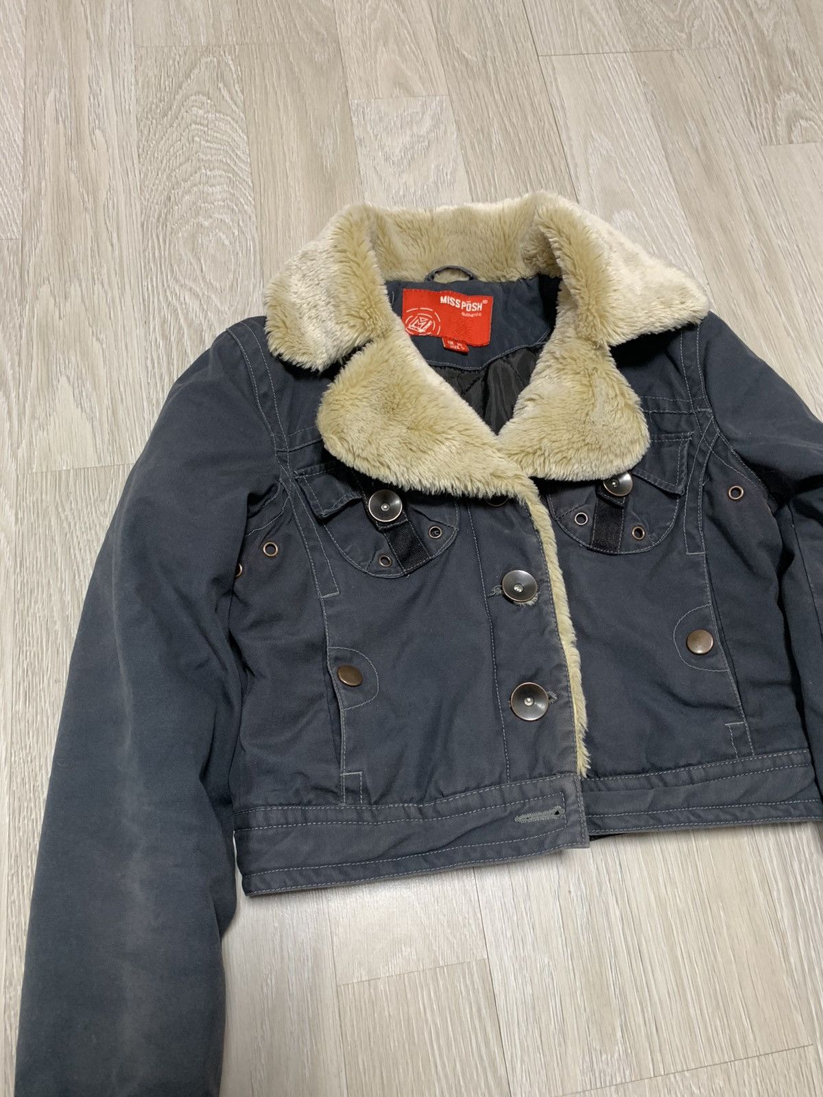 If Six Was Nine × Japanese Brand × Vintage Cropped vintage faux fur jacket, y2k, avantgarde style Size S / US 4 / IT 40 - 7 Thumbnail