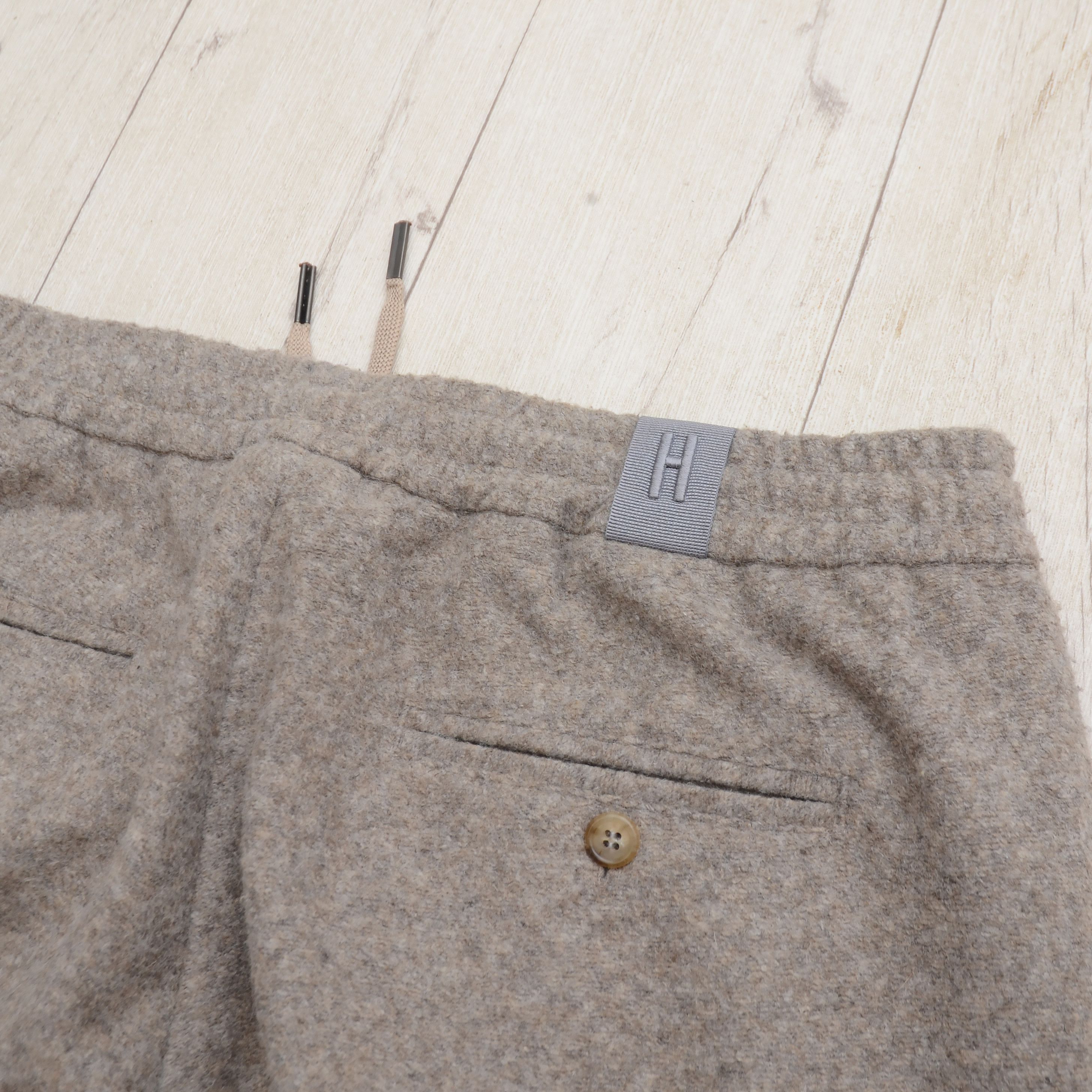 Other Luxury Hosio made of Yarn Beige Wool Cropet Pants Size 50 Size 40R - 11 Thumbnail