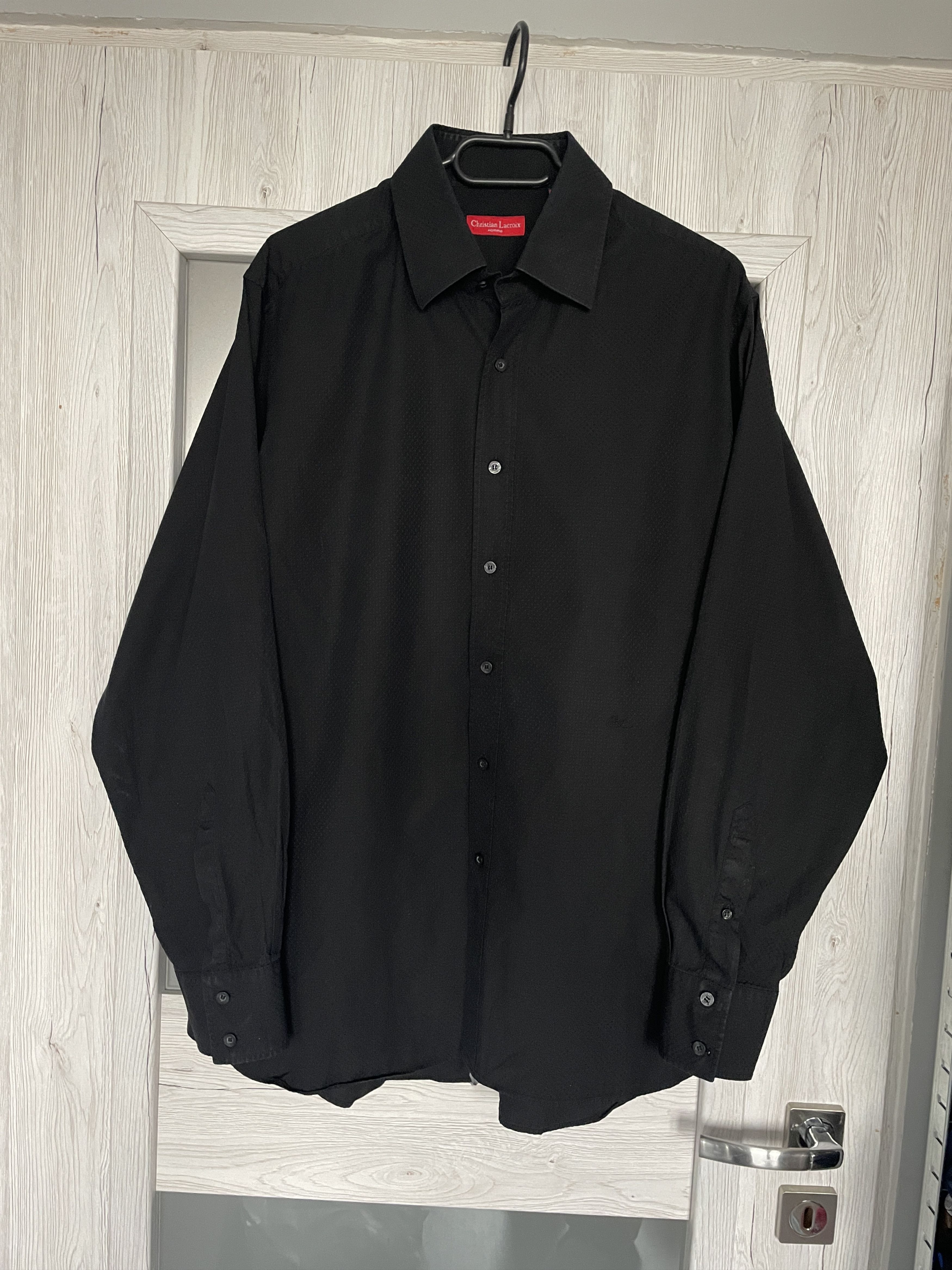 Christian Lacroix CHRISTIAN LACROIX BLACK STAR STRUCTURED LONGSLEEVE SHIRT Size US XL / EU 56 / 4 - 2 Thumbnail