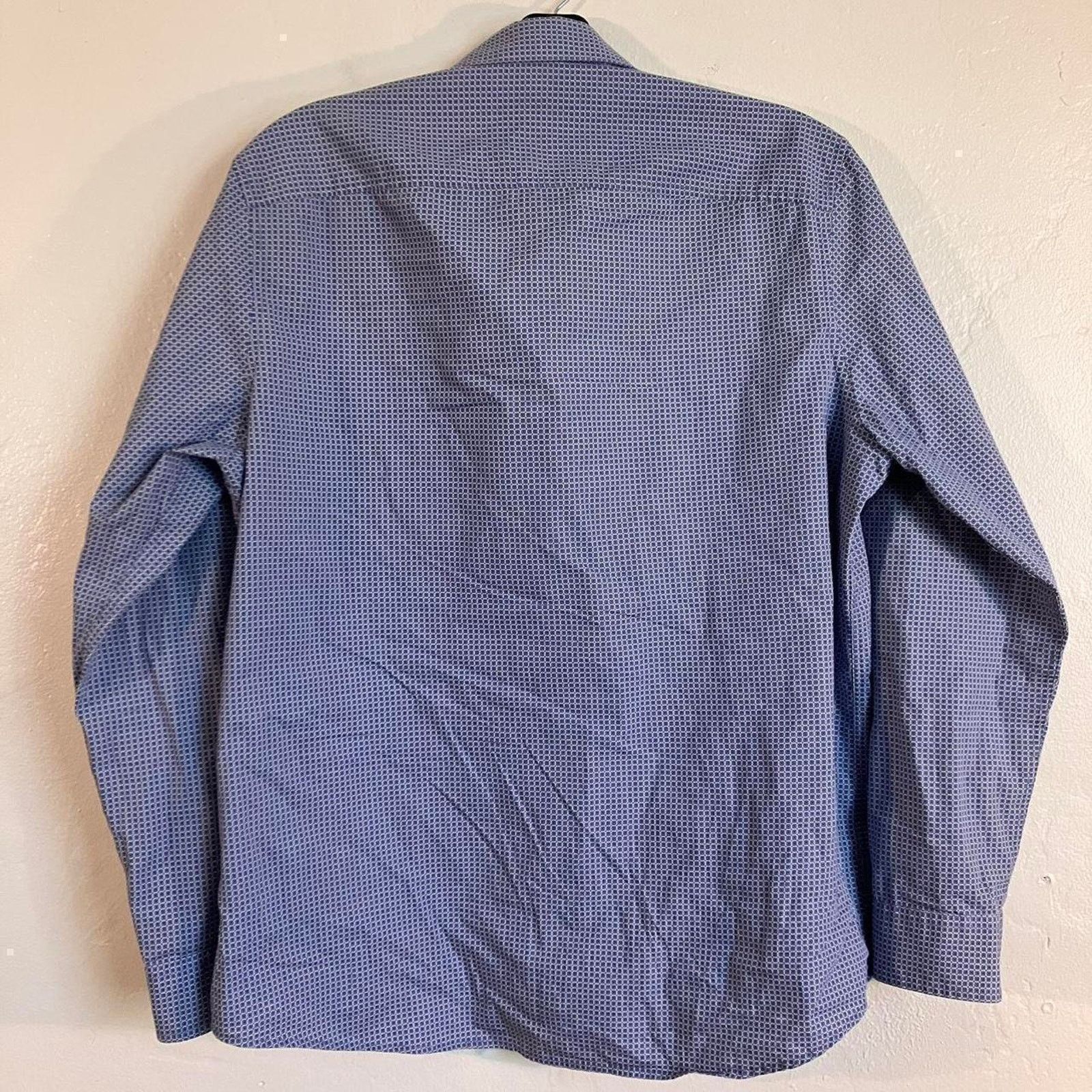 Tasso Elba Tasso Elba Blue White Long Sleeve Button Up Dress Shirt Size US L / EU 52-54 / 3 - 5 Thumbnail