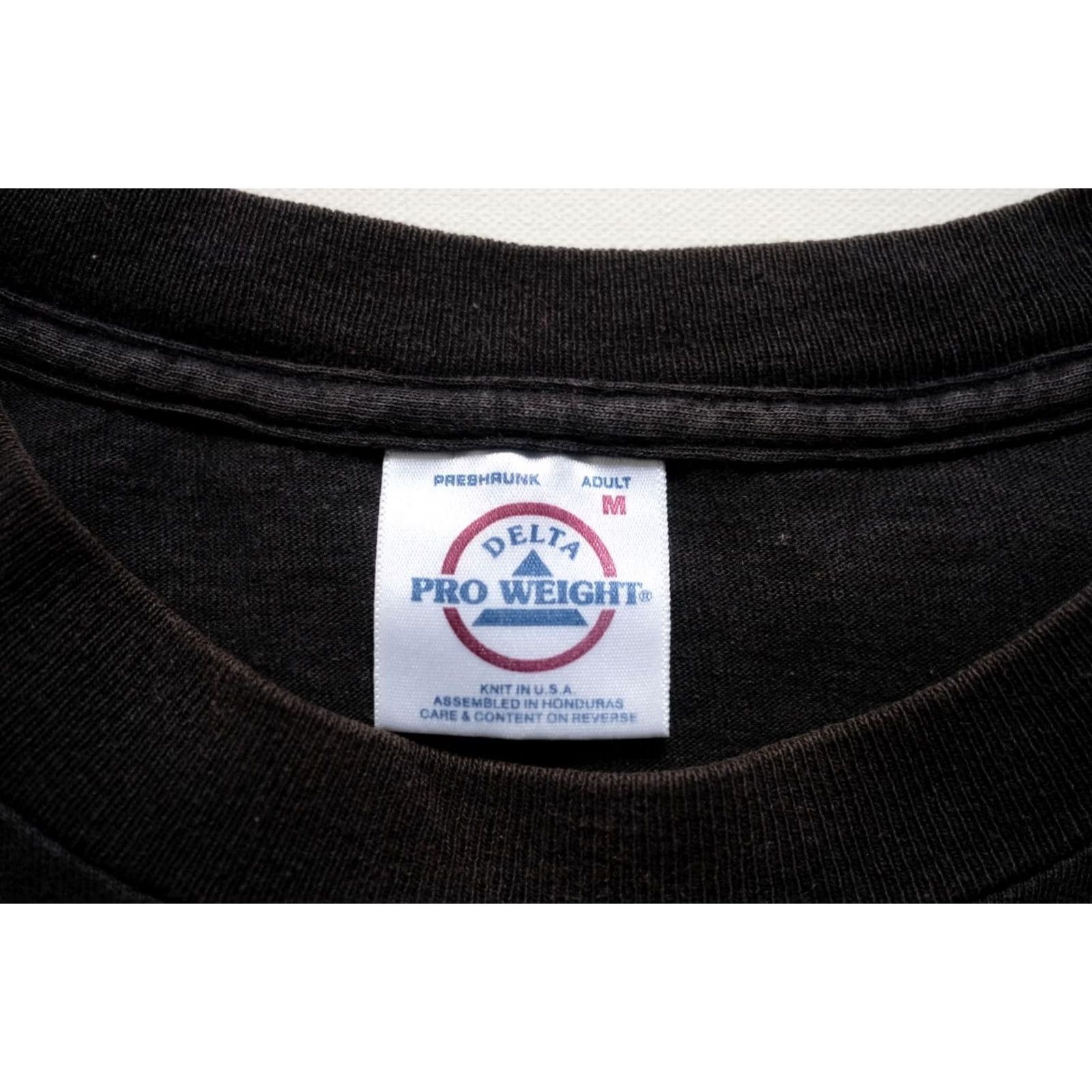 Delta VINTAGE Delta T-Shirt Mens Regular Size M Black 90s Funny Comedy Sarcastic Cotton Short Sleeve Crew Neck Size US M / EU 48-50 / 2 - 5 Thumbnail
