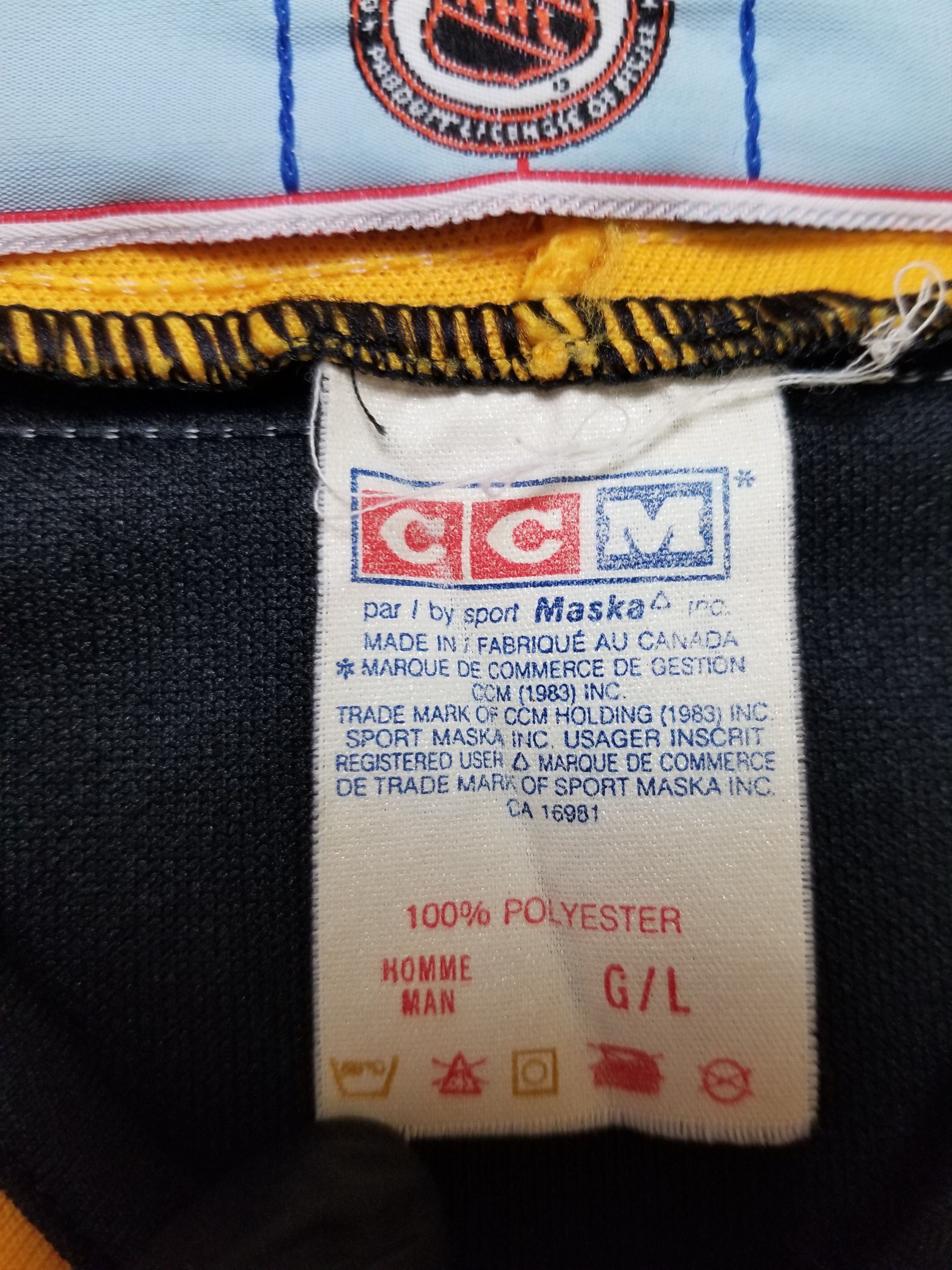 Ccm Vintage Boston Bruins CCM Maska Ice Hockey NHL Jersey Size US L / EU 52-54 / 3 - 8 Thumbnail