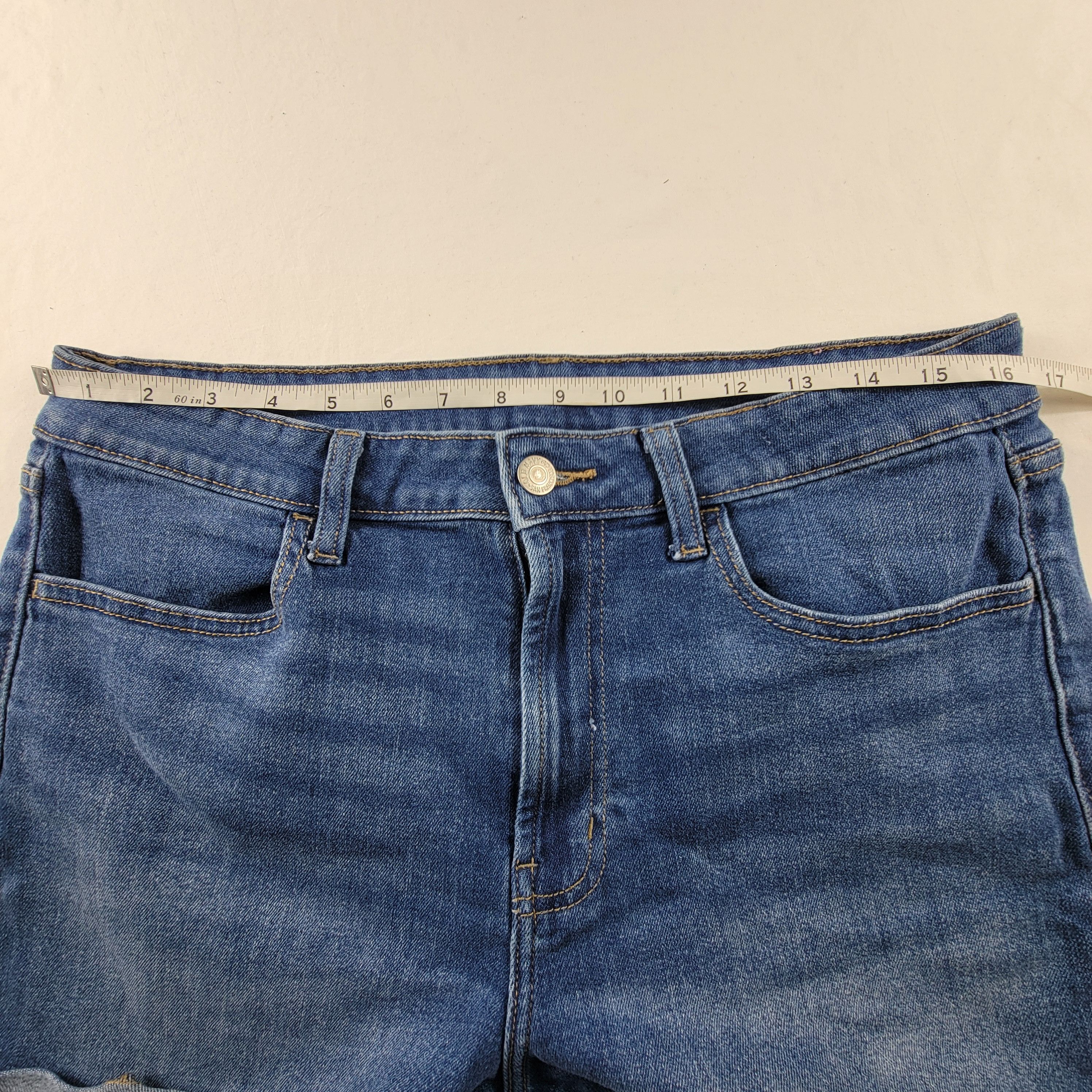 Old Navy y2k Old Navy blue denim elastic shorts hoochie daddy mama👖 Size 34" / US 12 / IT 48 - 6 Thumbnail