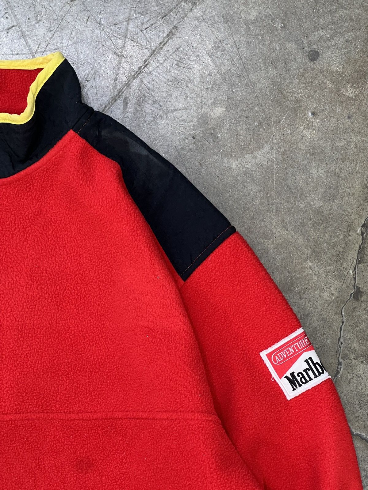 Marlboro Vintage Marlboro Quarter Button Fleece Pullover Large Size US L / EU 52-54 / 3 - 5 Thumbnail