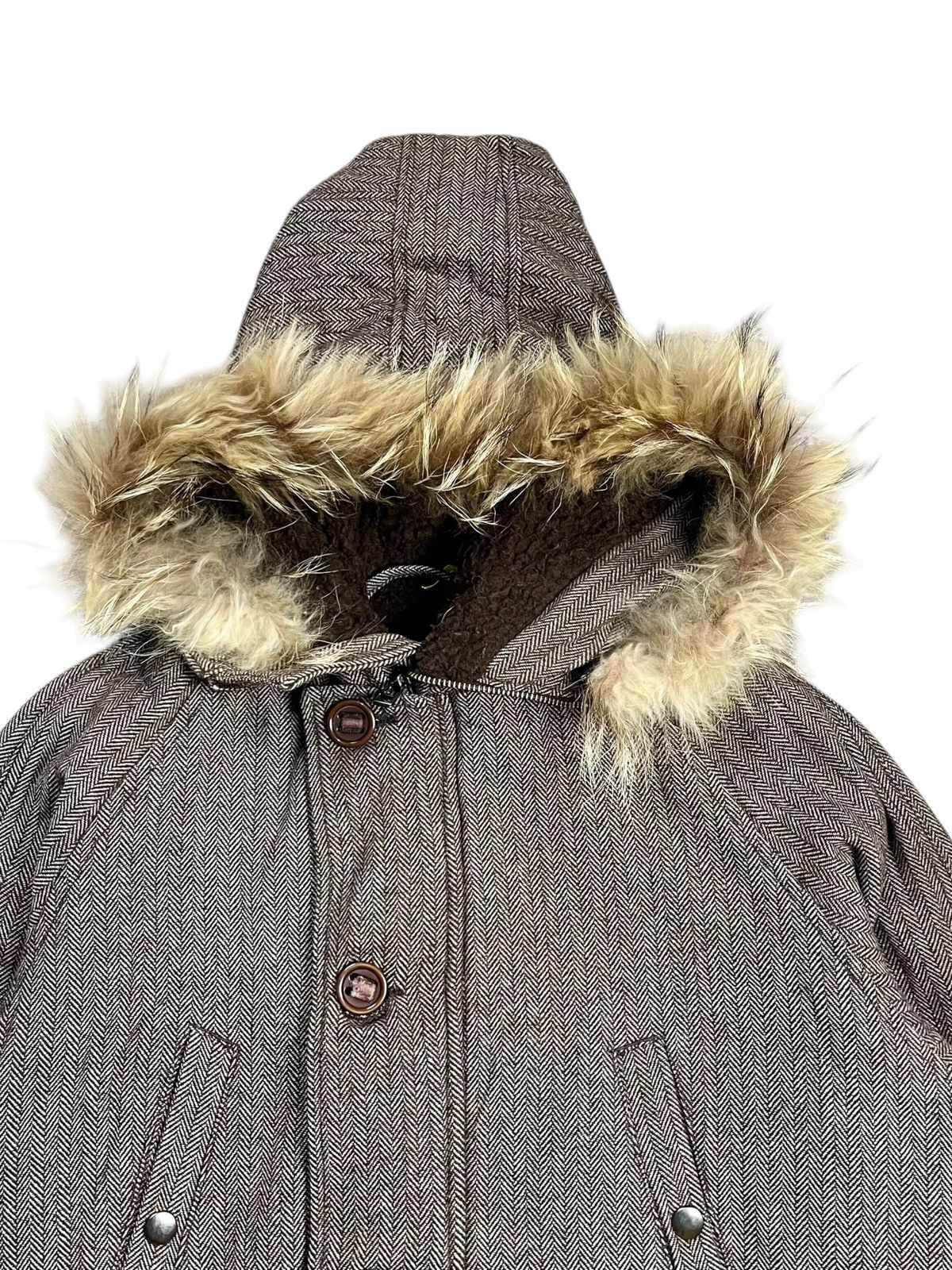 URBAN RESEARCH DOORS 2000s Urban Research - Fur Hoodie Apocalypse Jacket Size US M / EU 48-50 / 2 - 18 Thumbnail
