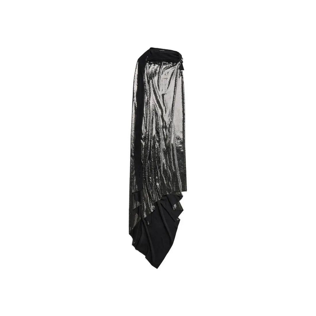 Balenciaga o1s1rm1025 Minimal Gown in Black Size S / US 4 / IT 40 - 1 Thumbnail