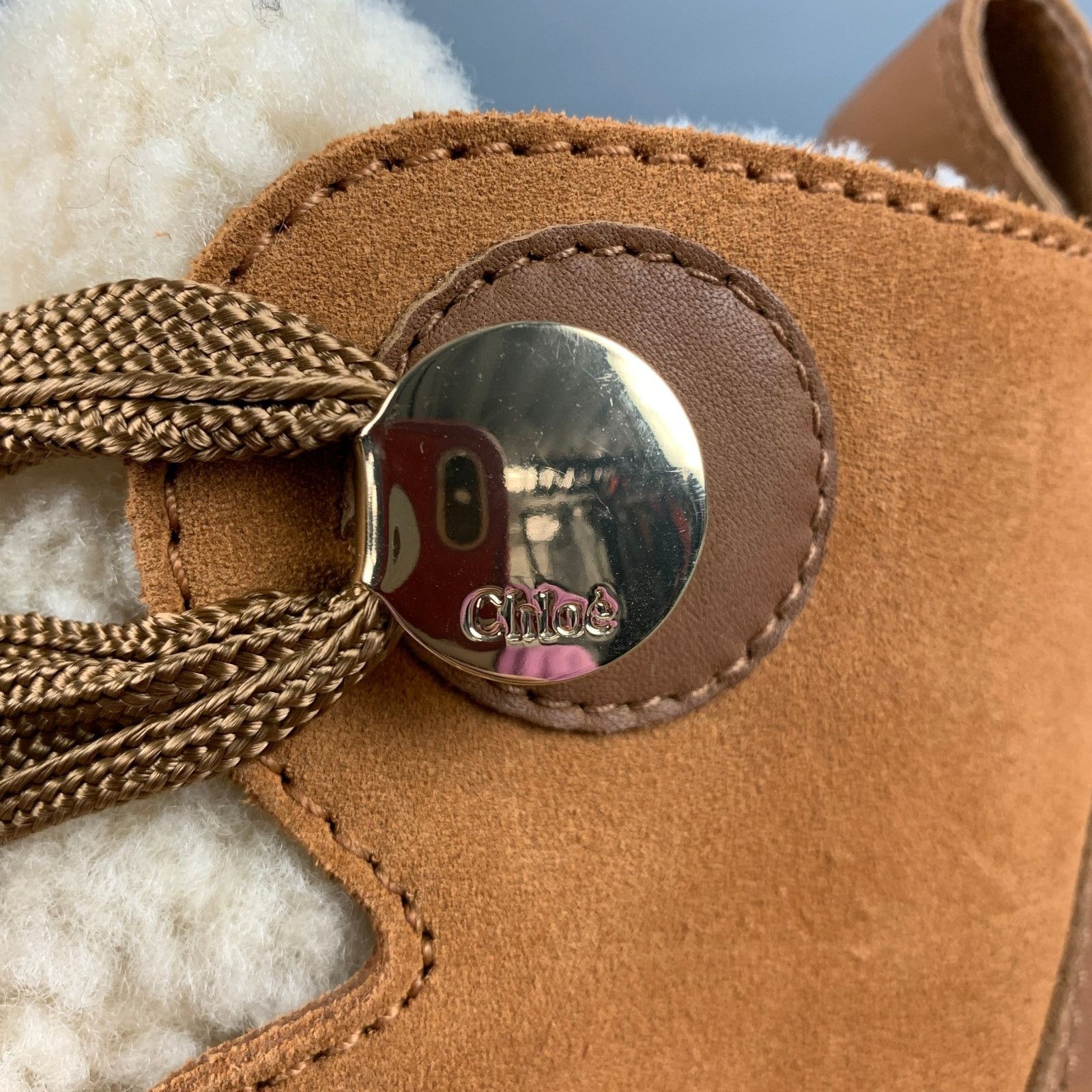 Chloe CHLOE Size 6.5 Beige Brown Suede Mixed Materials Boots Size US 6.5 / IT 36.5 - 7 Thumbnail
