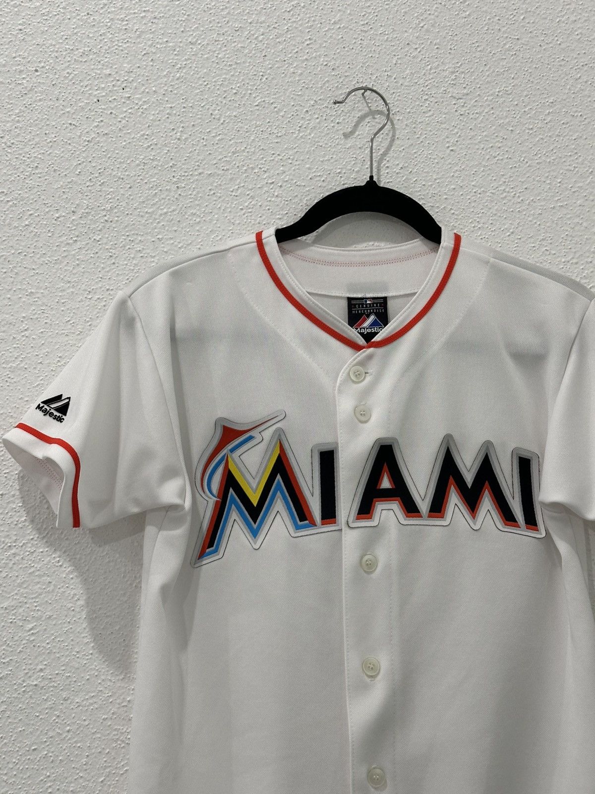 MLB Vintage Miami Marlins Majestic Baseball Jersey Womens L USA Size L / US 10 / IT 46 - 3 Thumbnail