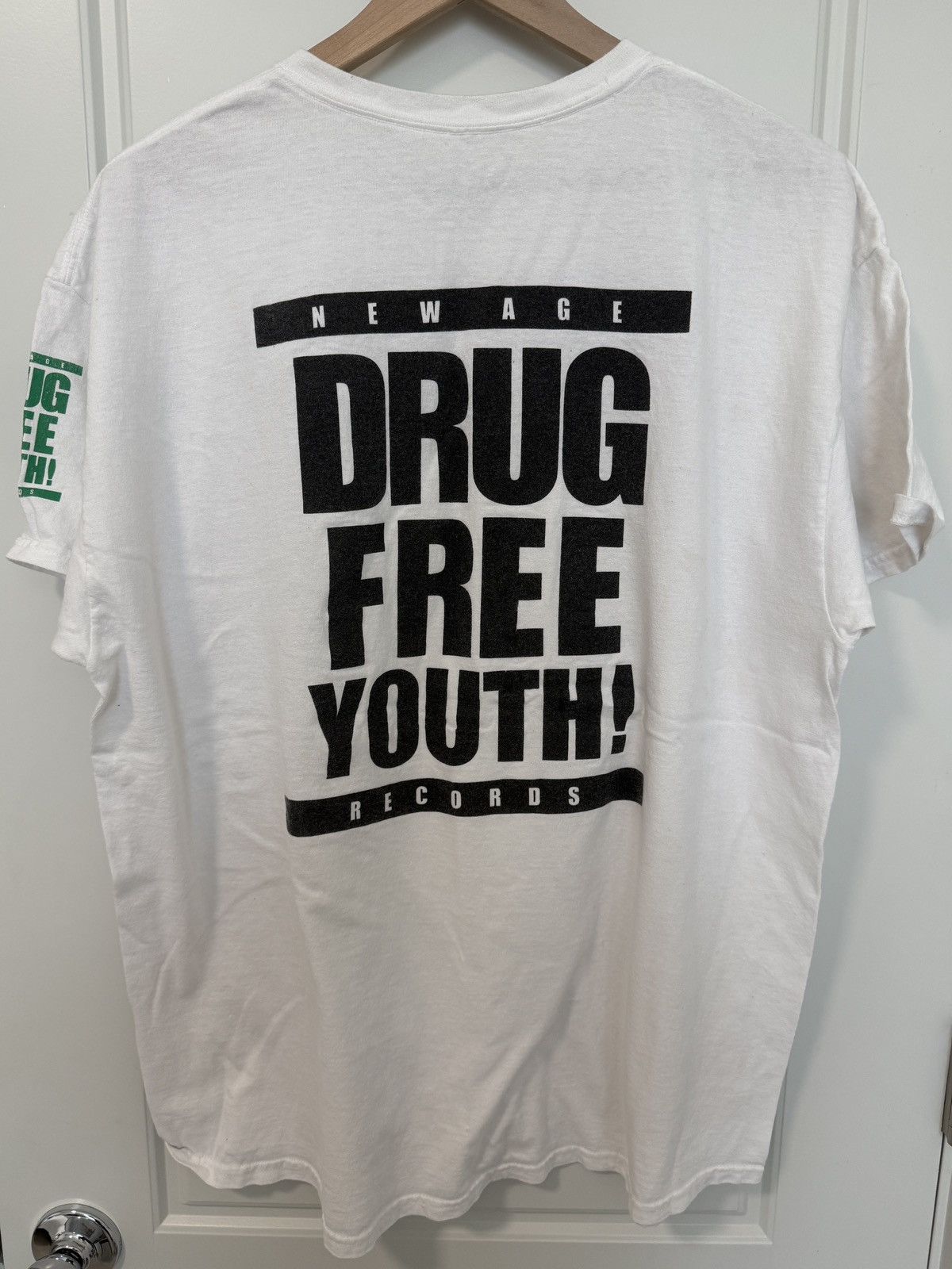 Vintage NEW AGE RECORDS drug free youth Size US XL / EU 56 / 4 - 4 Thumbnail