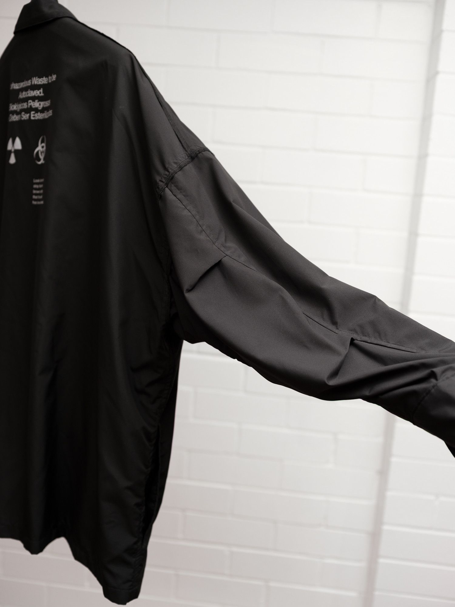 N.Hoolywood N.Hoolywood Nylon Work Shirt Black Size US M / EU 48-50 / 2 - 5 Thumbnail
