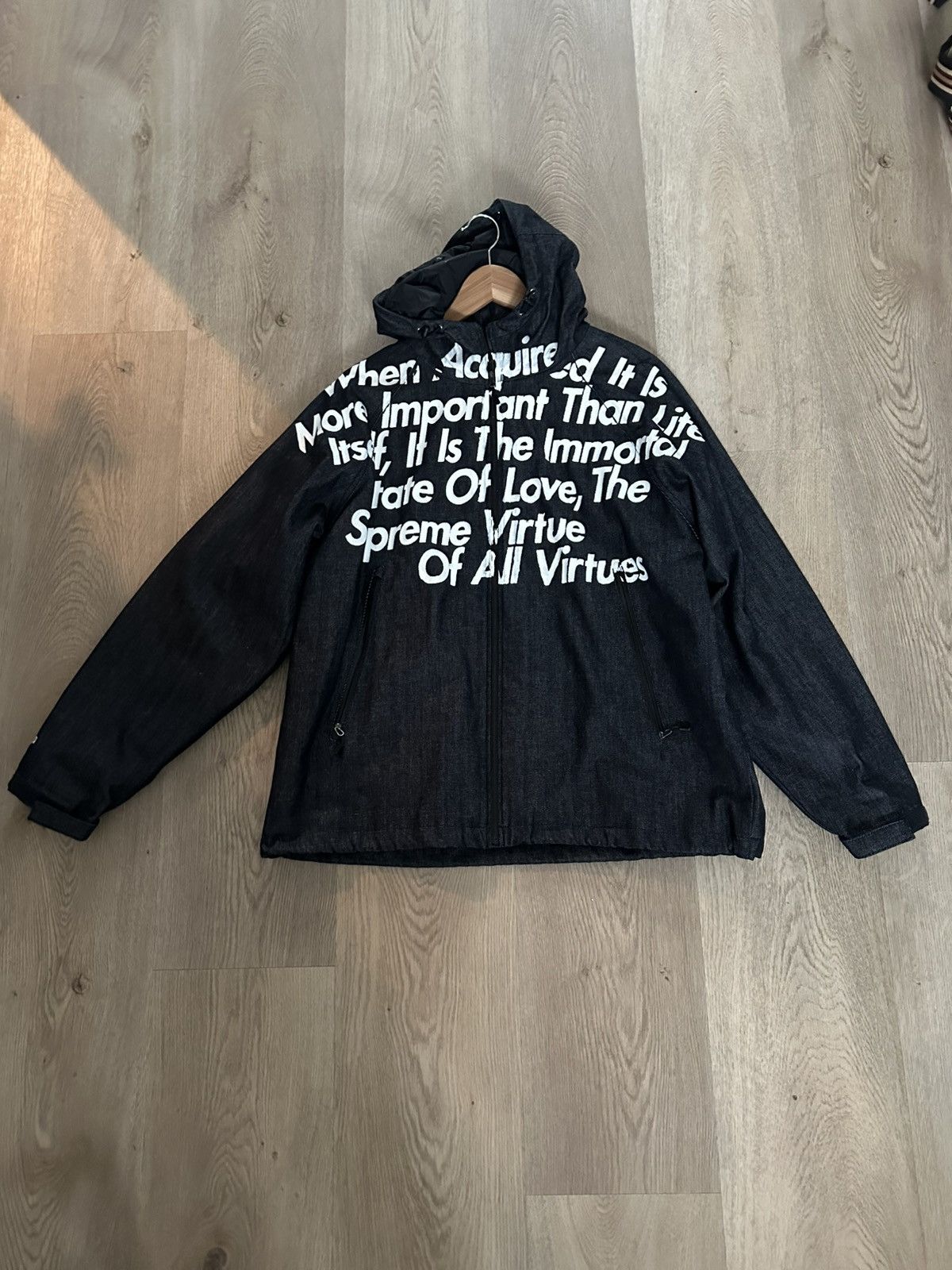 Junya Watanabe × Supreme Supreme JUNYA WATANABE CDG MAN GORE-TEX Denim Parka Indigo Size US XL / EU 56 / 4 - 1 Thumbnail