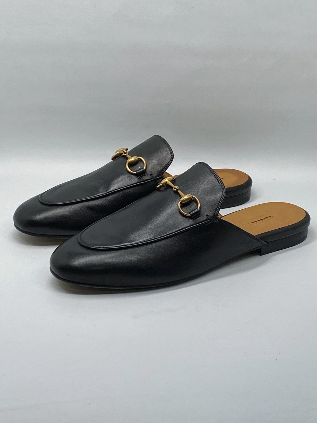 Gucci Gucci Princetown Leather Mules size 37.5 Size US 7.5 / IT 37.5 - 1 Thumbnail