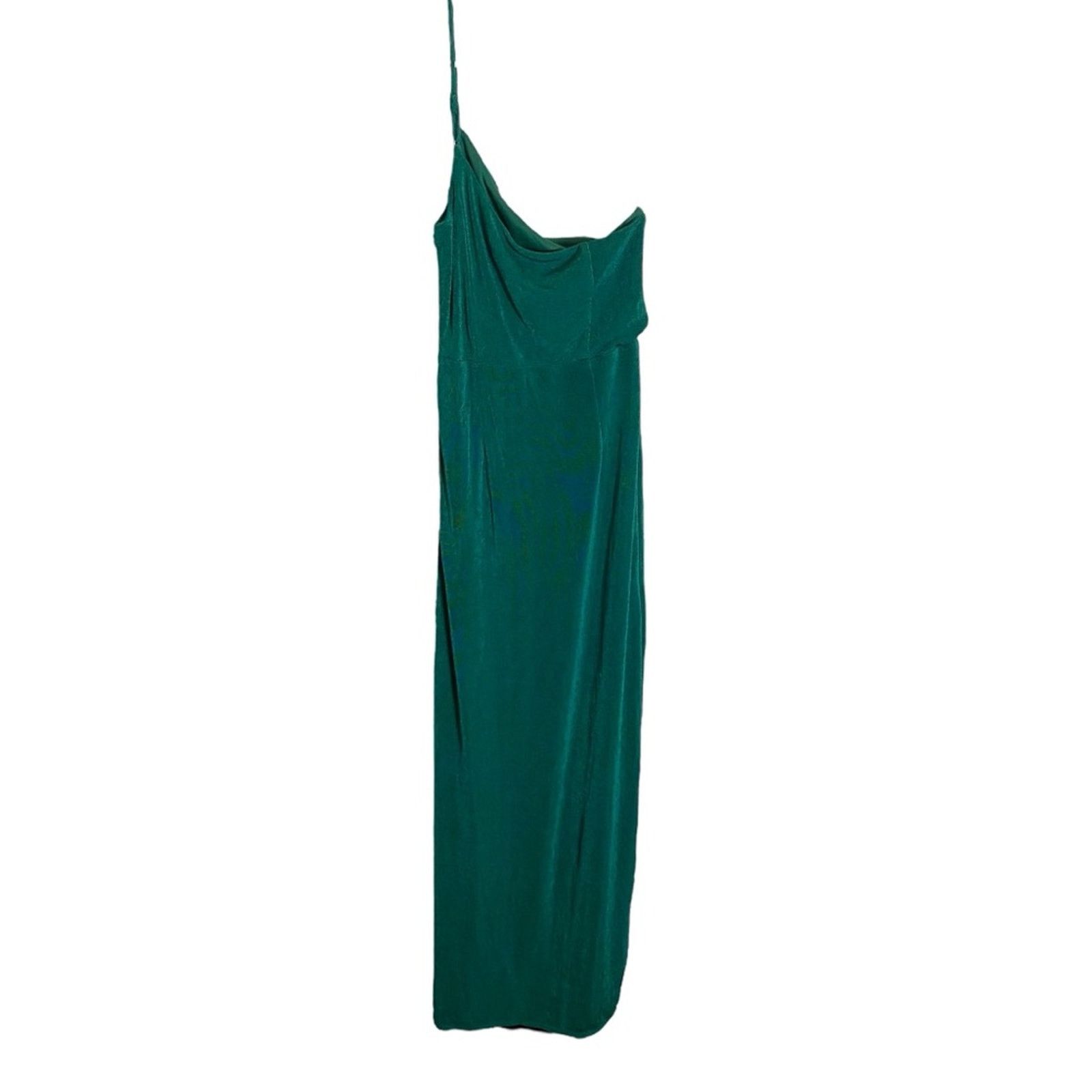 Other Desirable Charm Emerald Green One-Shoulder Maxi Dress Lulus Size S / US 4 / IT 40 - 4 Thumbnail