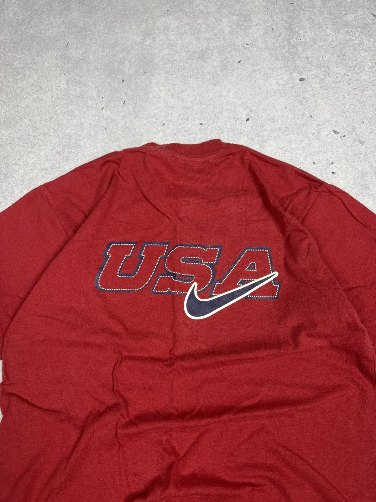 Nike Vintage Nike USA Big Swoosh Tee Shirt Size US M / EU 48-50 / 2 - 2 Thumbnail