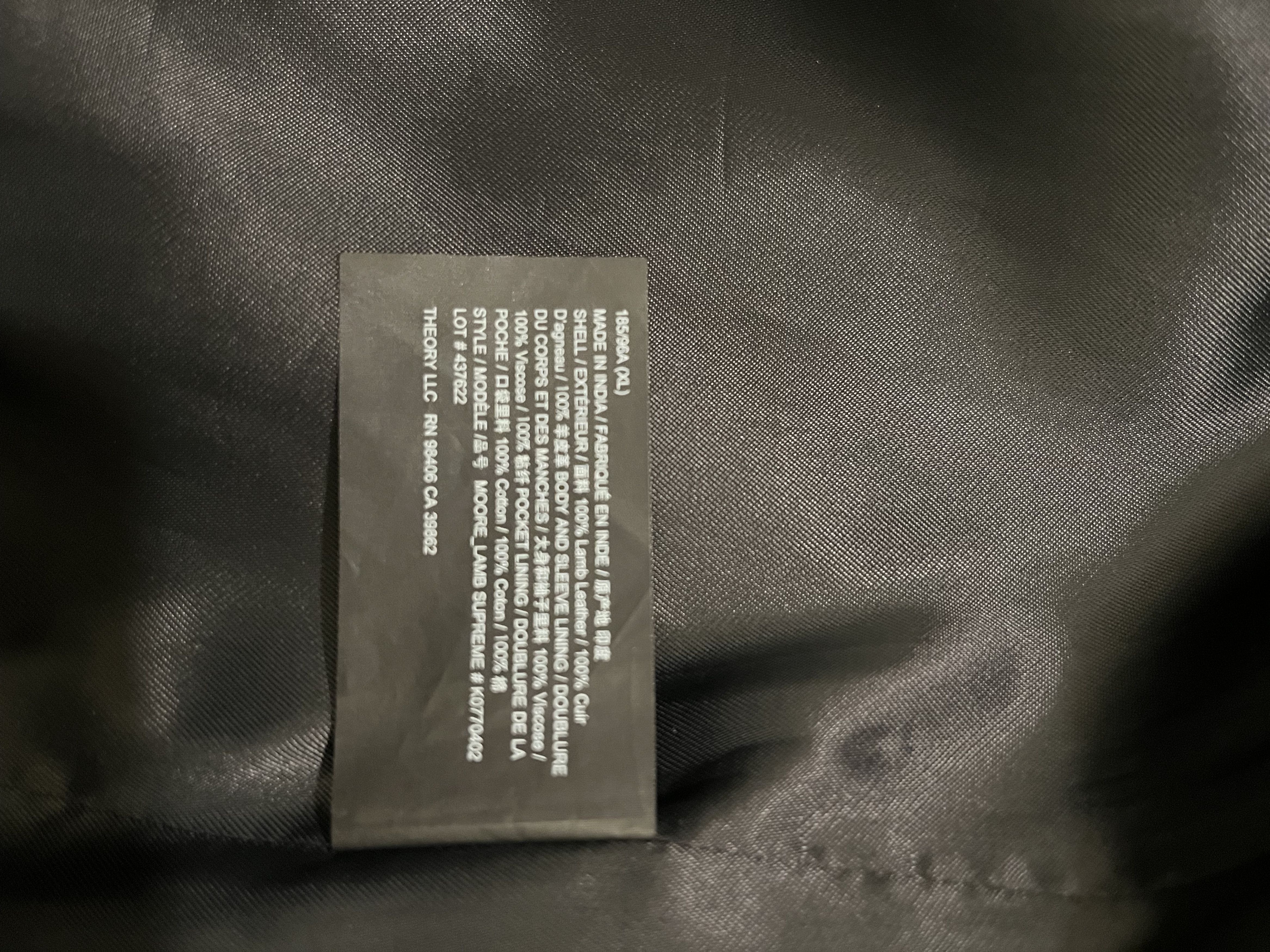 Theory Theory Leather Jacket Size US XL / EU 56 / 4 - 9 Thumbnail