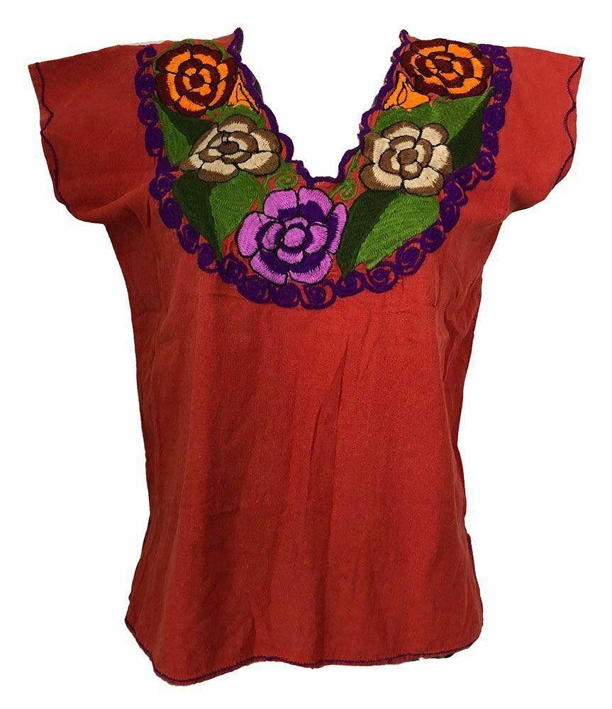 Designer New Orange Hand Made Bluse L Size L / US 10 / IT 46 - 1 Thumbnail