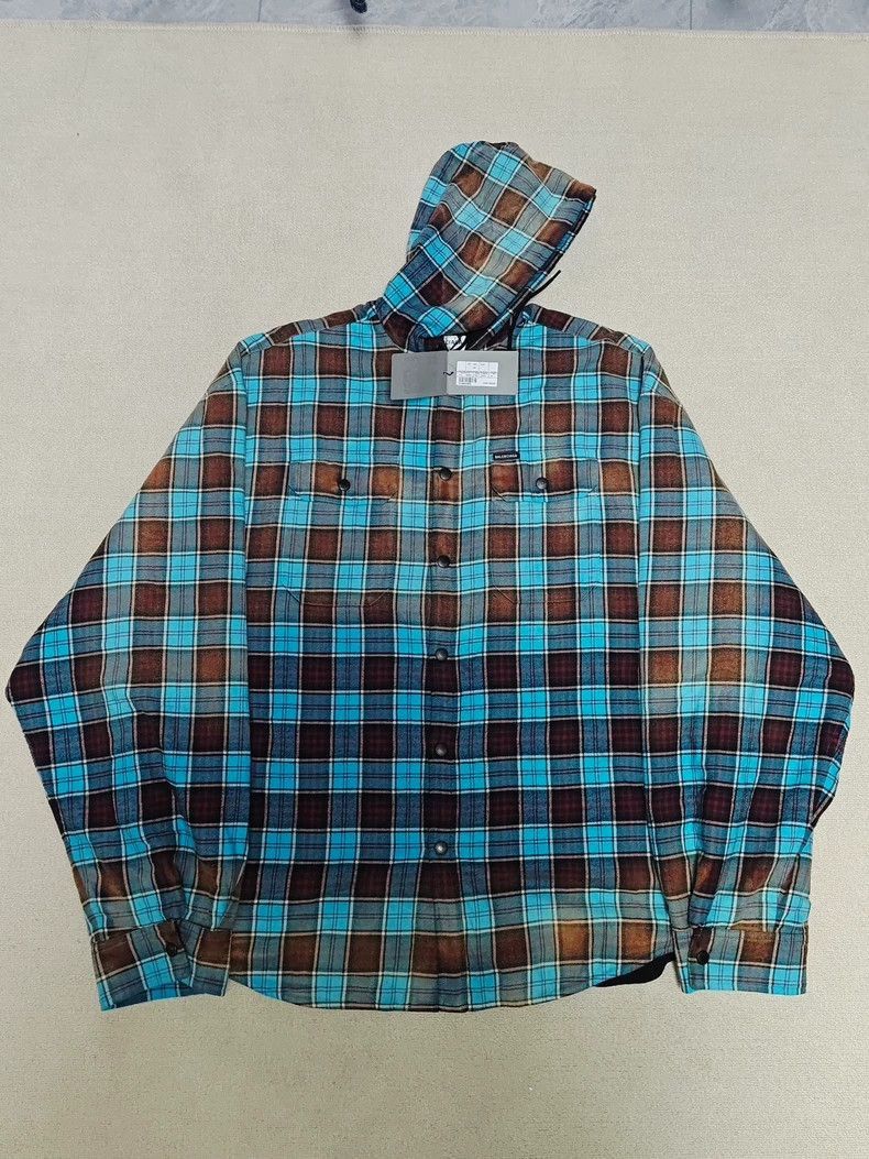 Balenciaga Balenciaga Balenciaga Flannel Gradient Hoodie Jacket-2506 Size US XS / EU 42 / 0 - 1 Thumbnail