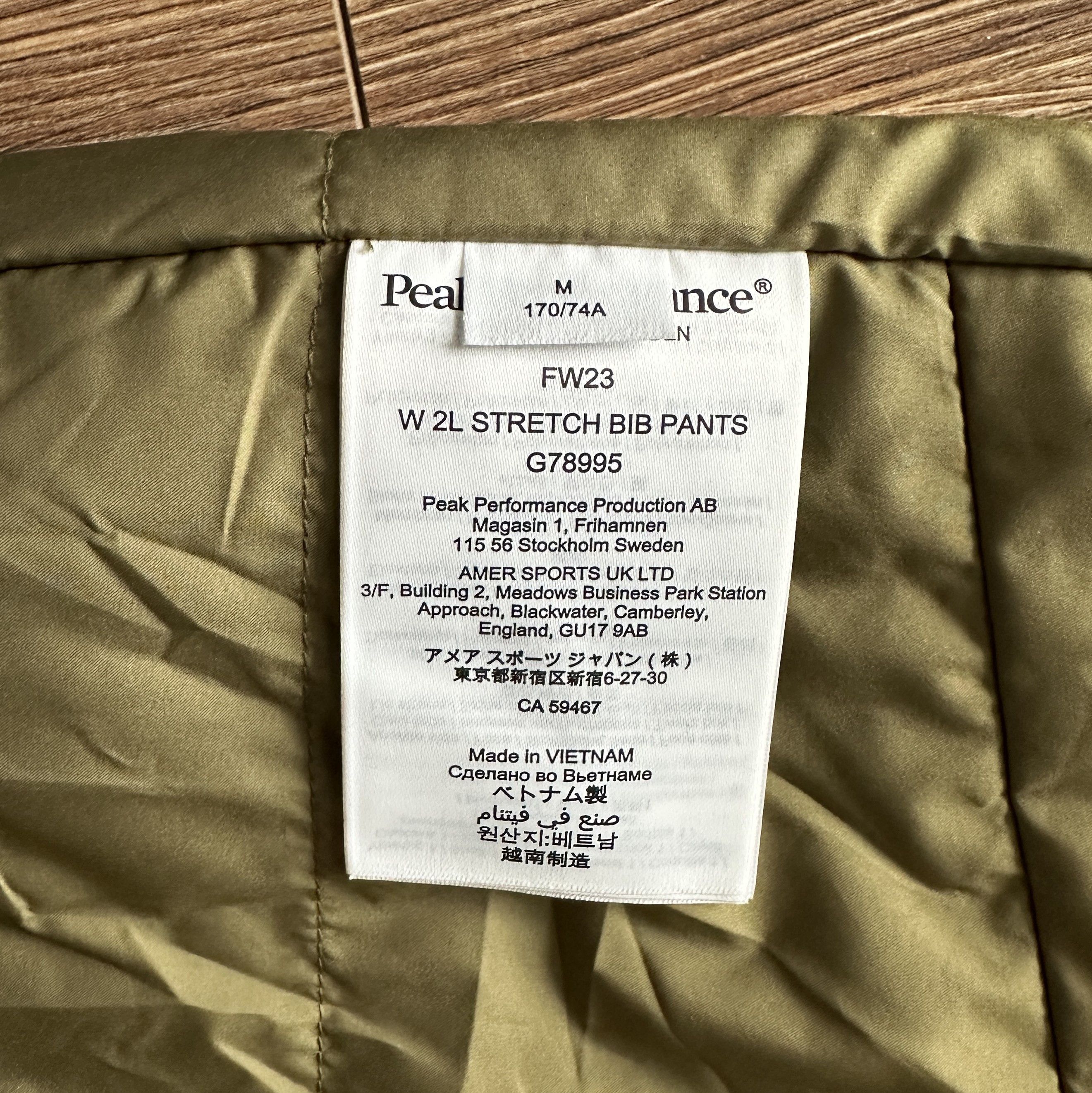 Peak Performance PEAK PERFORMANCE W W2L Stretch Bib Pants OLIVE EXTREME-PIN Size 28" / US 6 / IT 42 - 15 Thumbnail