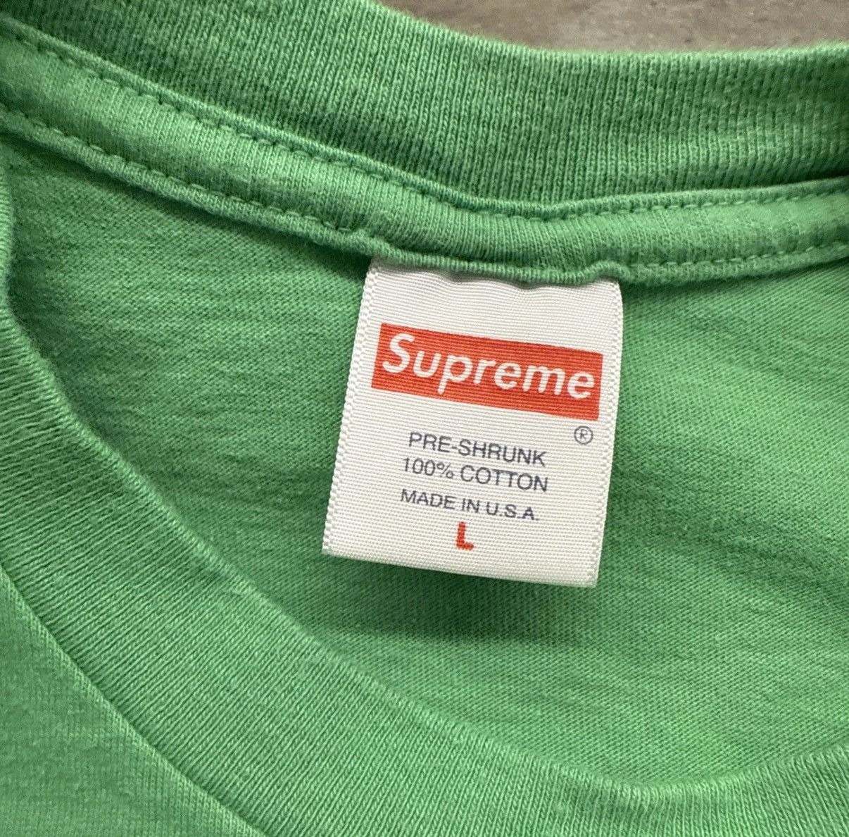 Supreme Supreme Stack Graphic Tee Shirt Green FW21 Men’s Size Large Size US L / EU 52-54 / 3 - 5 Thumbnail