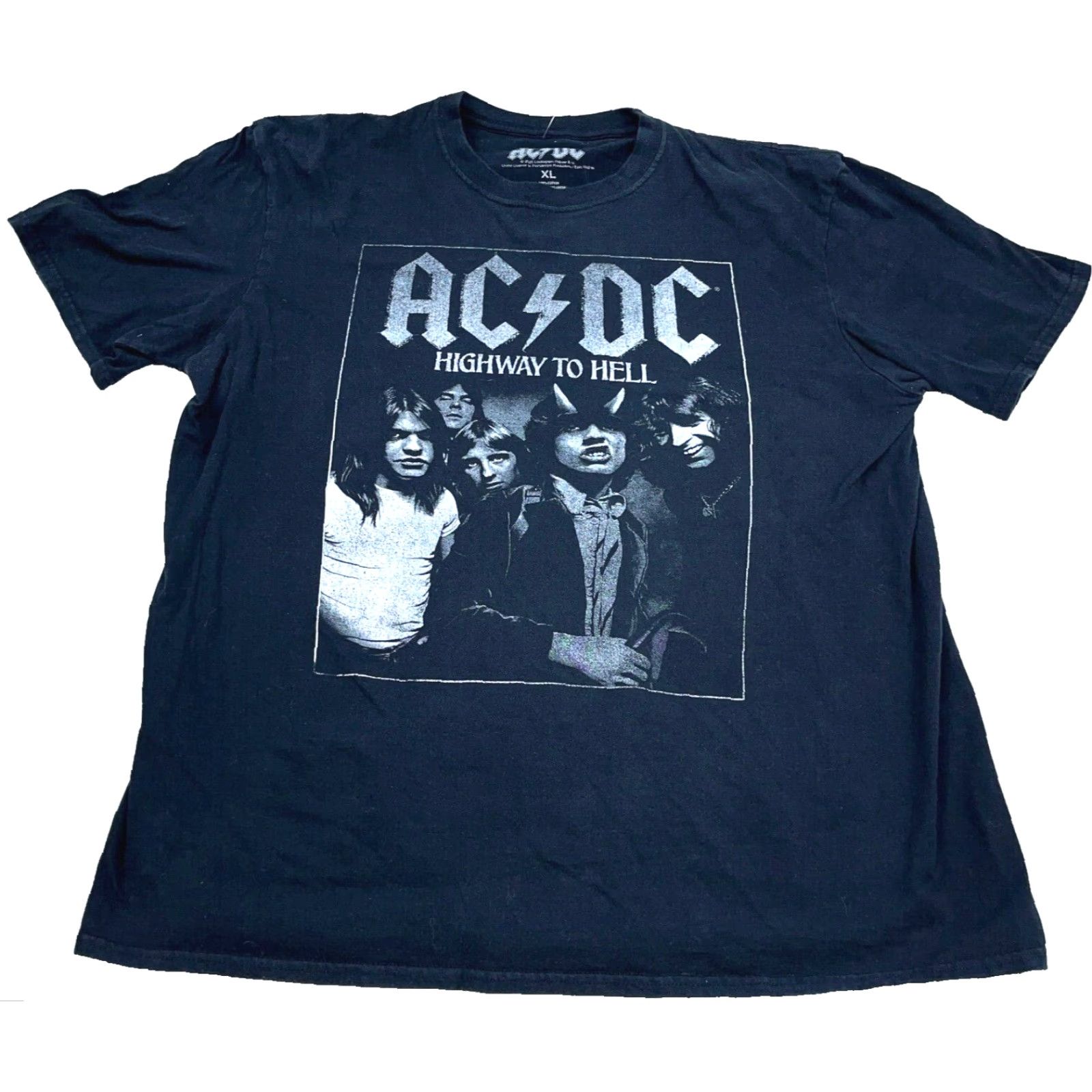 Etro AC/DC Shirt Men XL Black White Tee Highway To Hell Tour Concert Retro Rock Band Shirt XS? Size US XL / EU 56 / 4 - 2 Thumbnail
