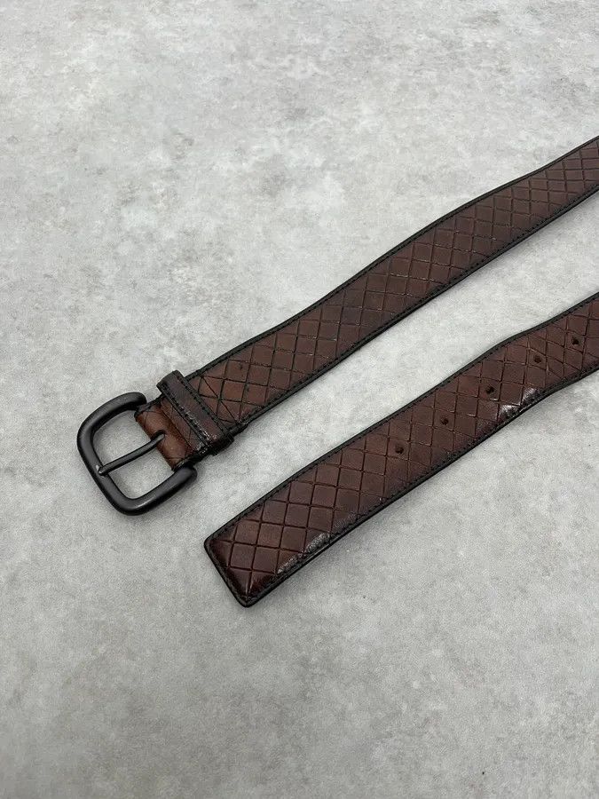 Bottega Veneta Bottega Veneta Brown Woven Leather Belt Size ONE SIZE - 5 Thumbnail