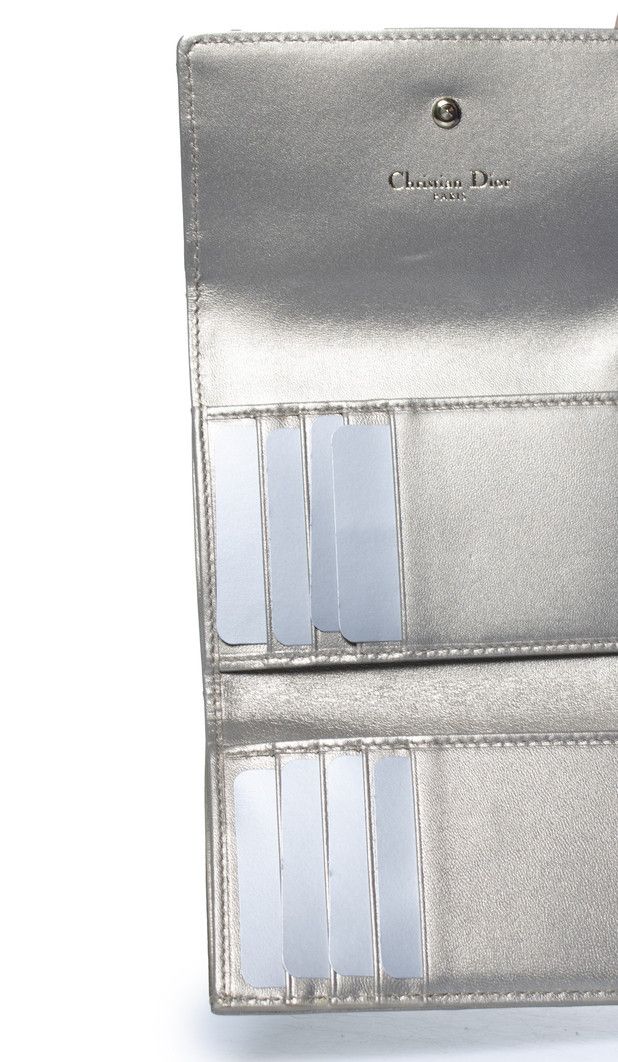 Dior Dior, Gold leather Diorama trifold wallet Size ONE SIZE - 4 Thumbnail