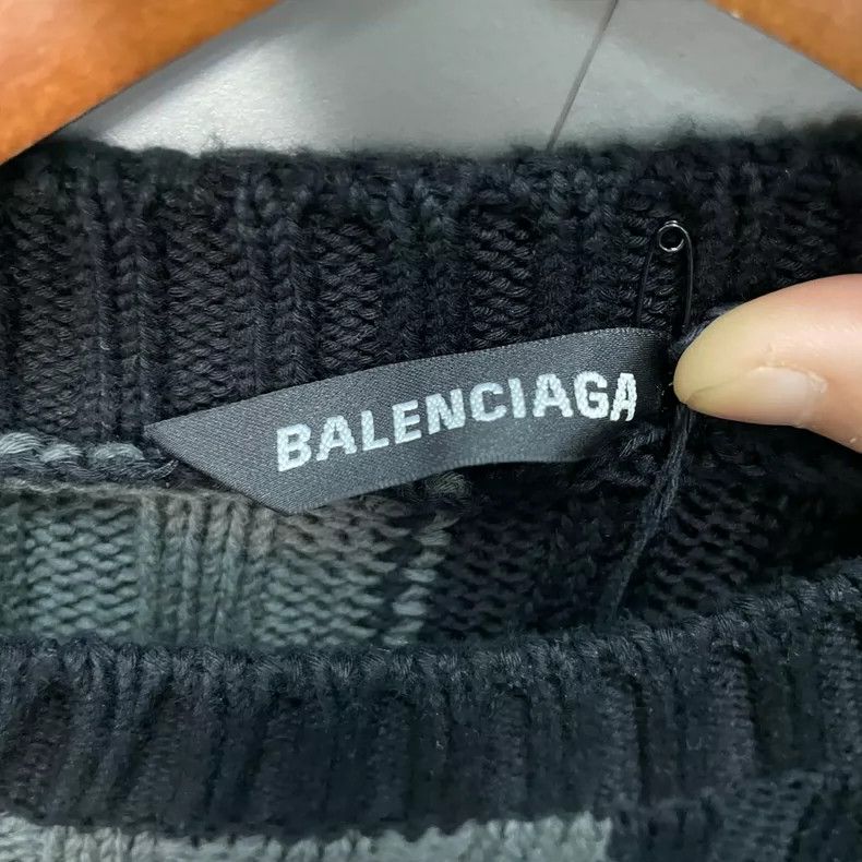 Balenciaga Balenciaga Color-block checkerboard sweater Size XS / US 0-2 / IT 36-38 - 5 Thumbnail