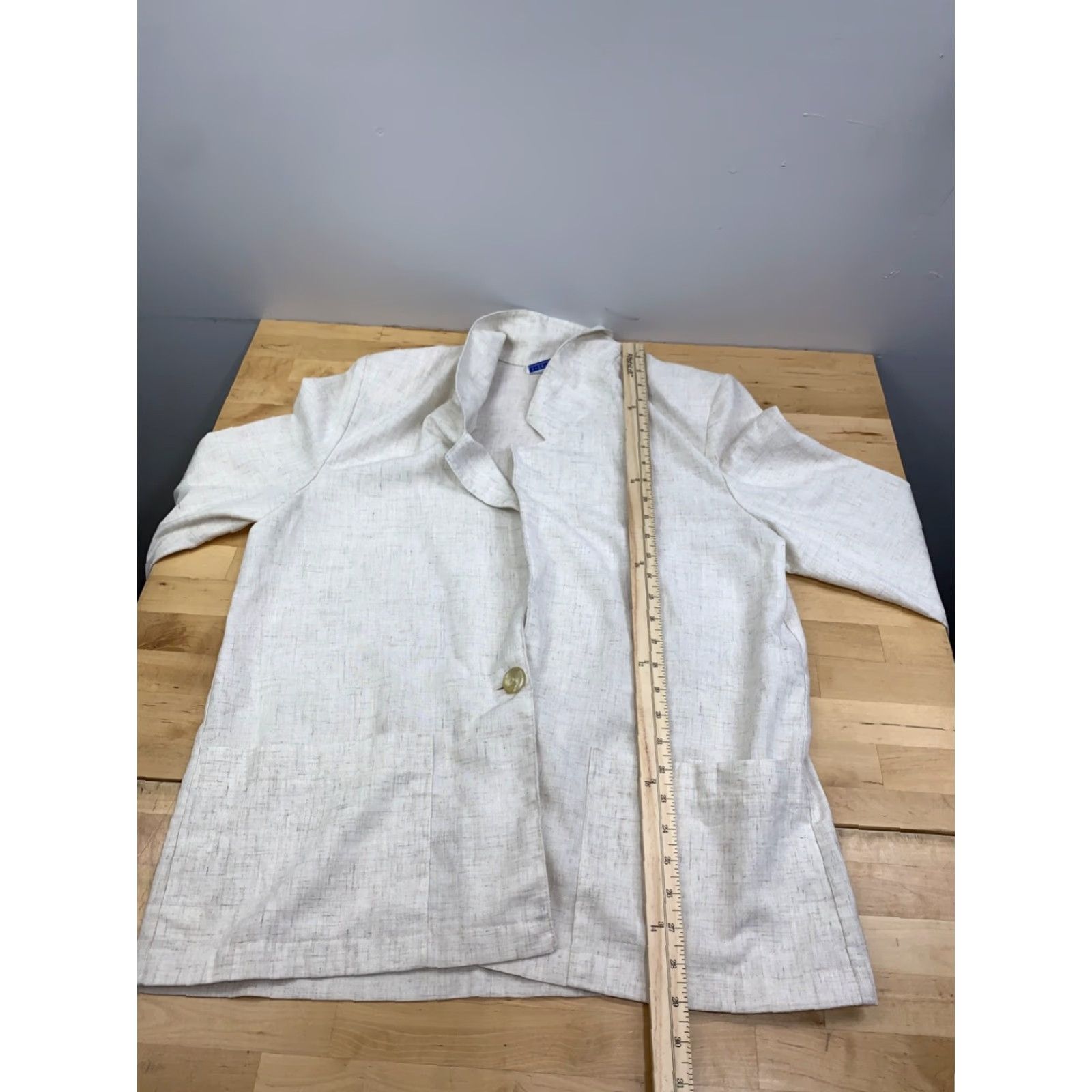 Vintage VINTAGE Cape Cod Sportswear Blazer Womens 16 Beige Casual 1990s Suit Jacket/Blazer USA 11214 Size XXL / US 16-18 / IT 52-54 - 6 Thumbnail